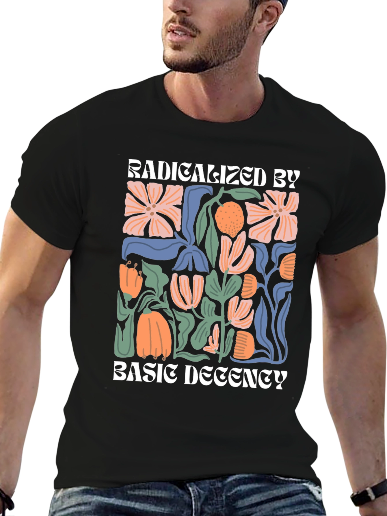 Radicalized By Basic Decency Graphic Tee