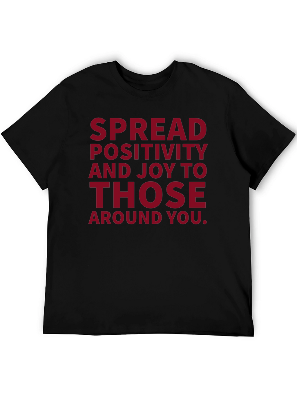 Spread Positivity Graphic T-Shirt - Black