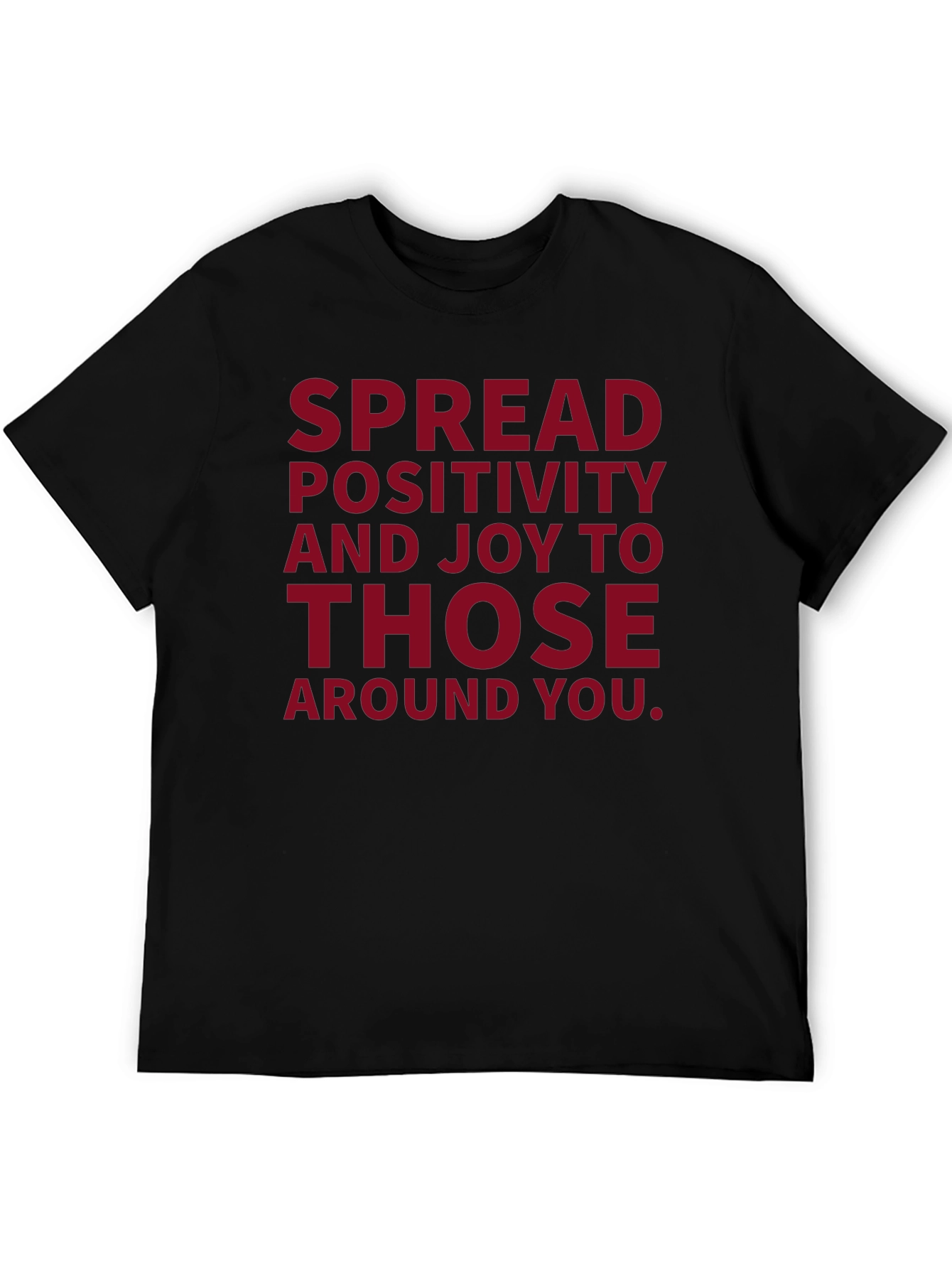 Spread Positivity Graphic T-Shirt - Black