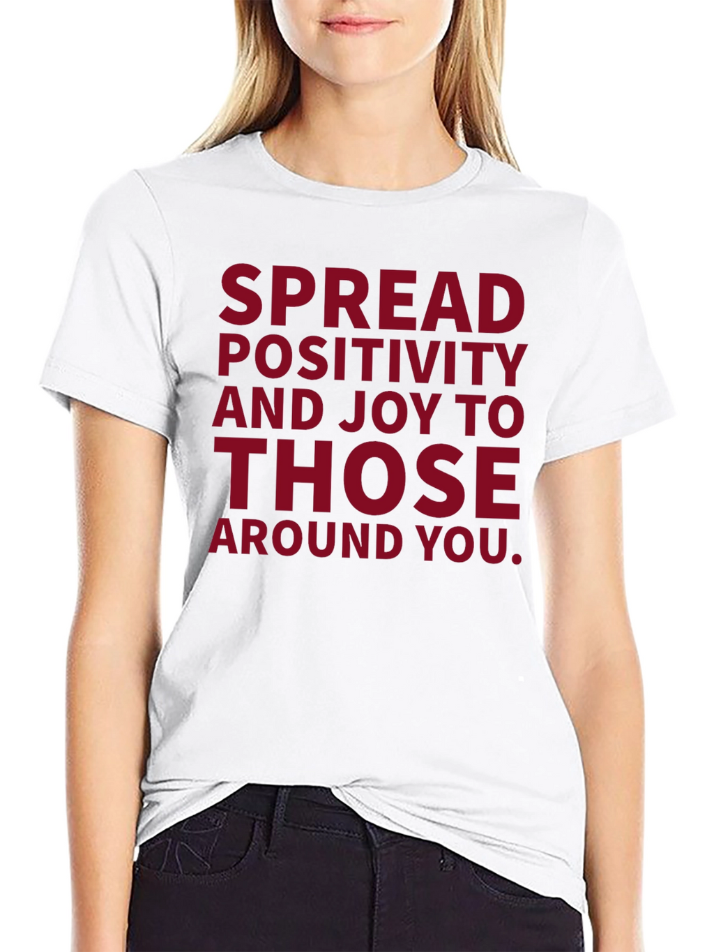 Spread Positivity Graphic T-Shirt - Black