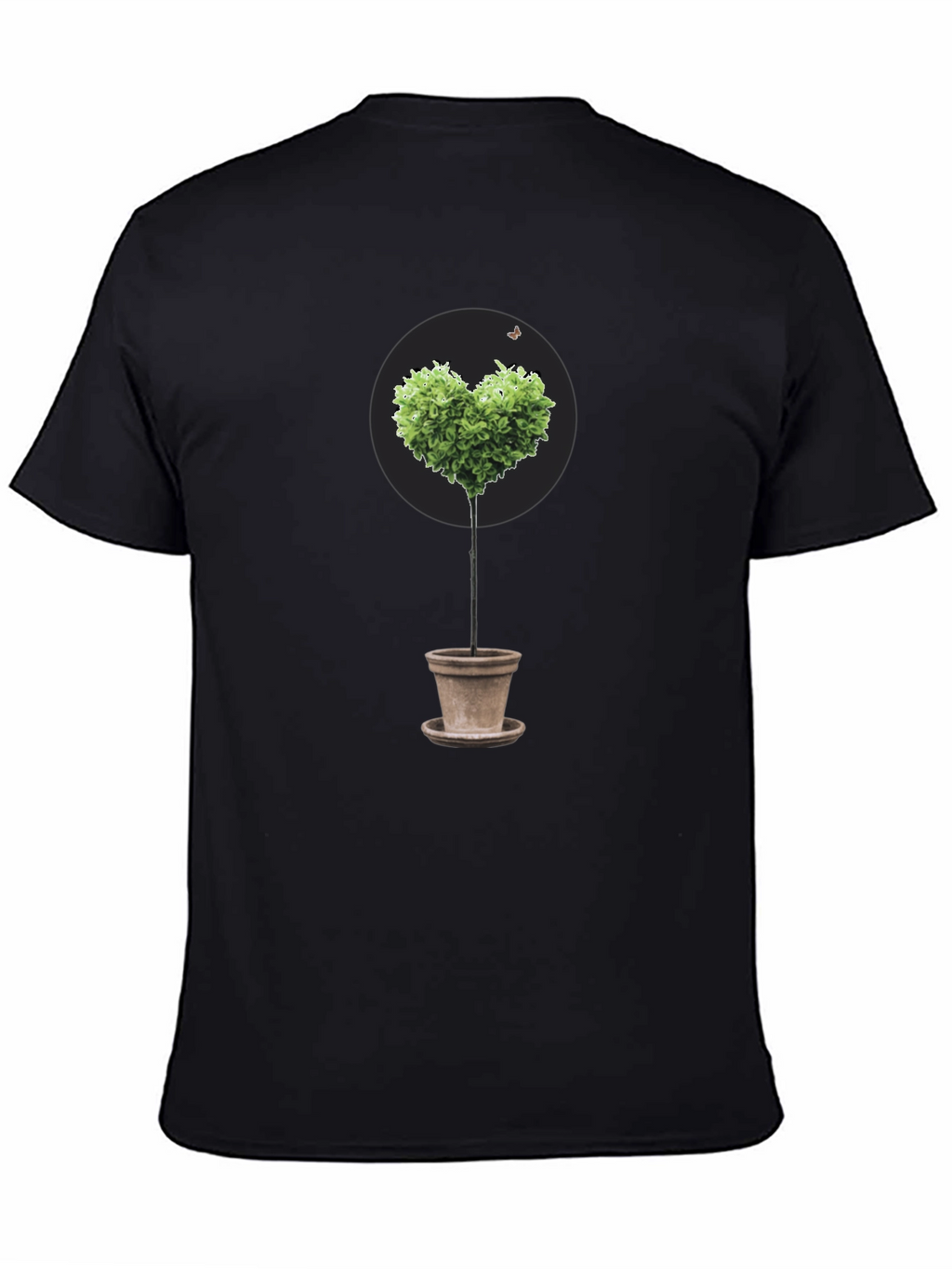Heart-Shaped Tree in Pot Graphic Tee