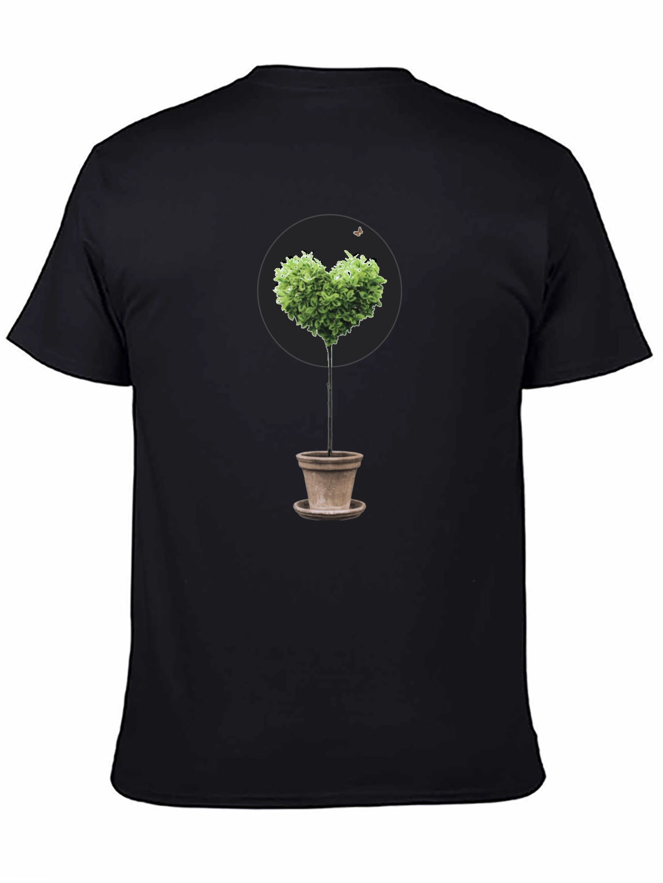 Heart-Shaped Tree in Pot Graphic Tee