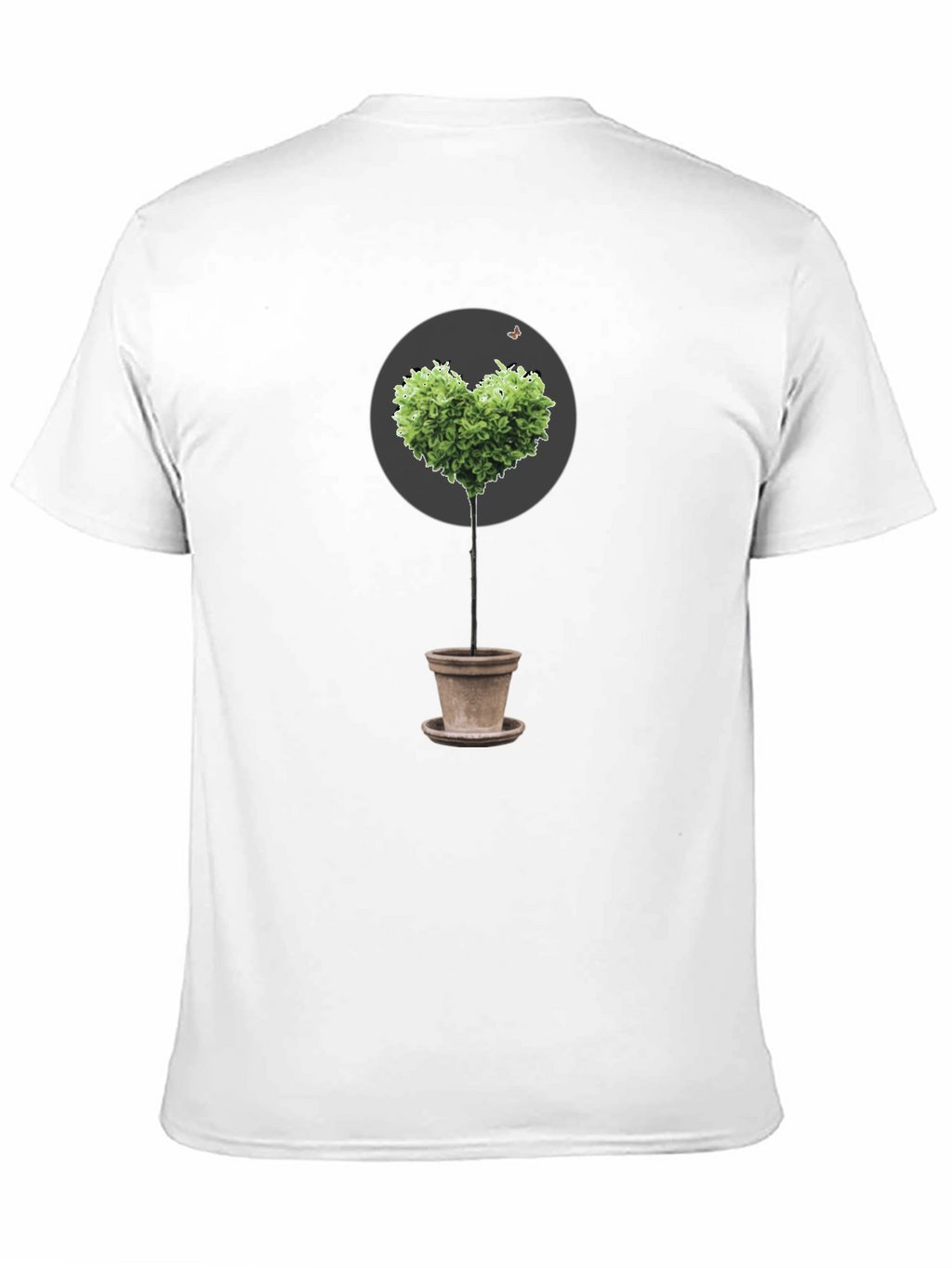 Heart-Shaped Tree in Pot Graphic Tee