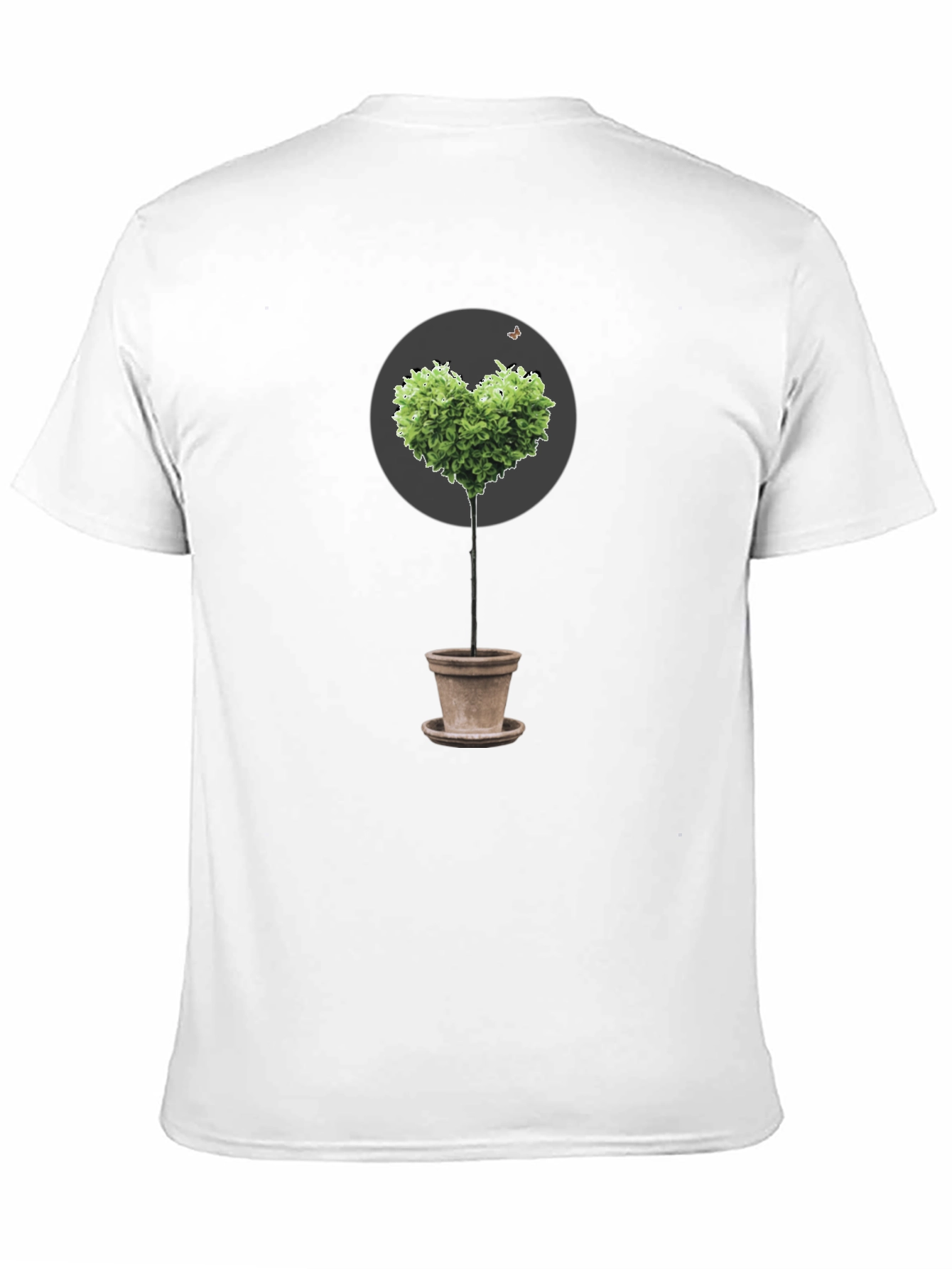Heart-Shaped Tree in Pot Graphic Tee