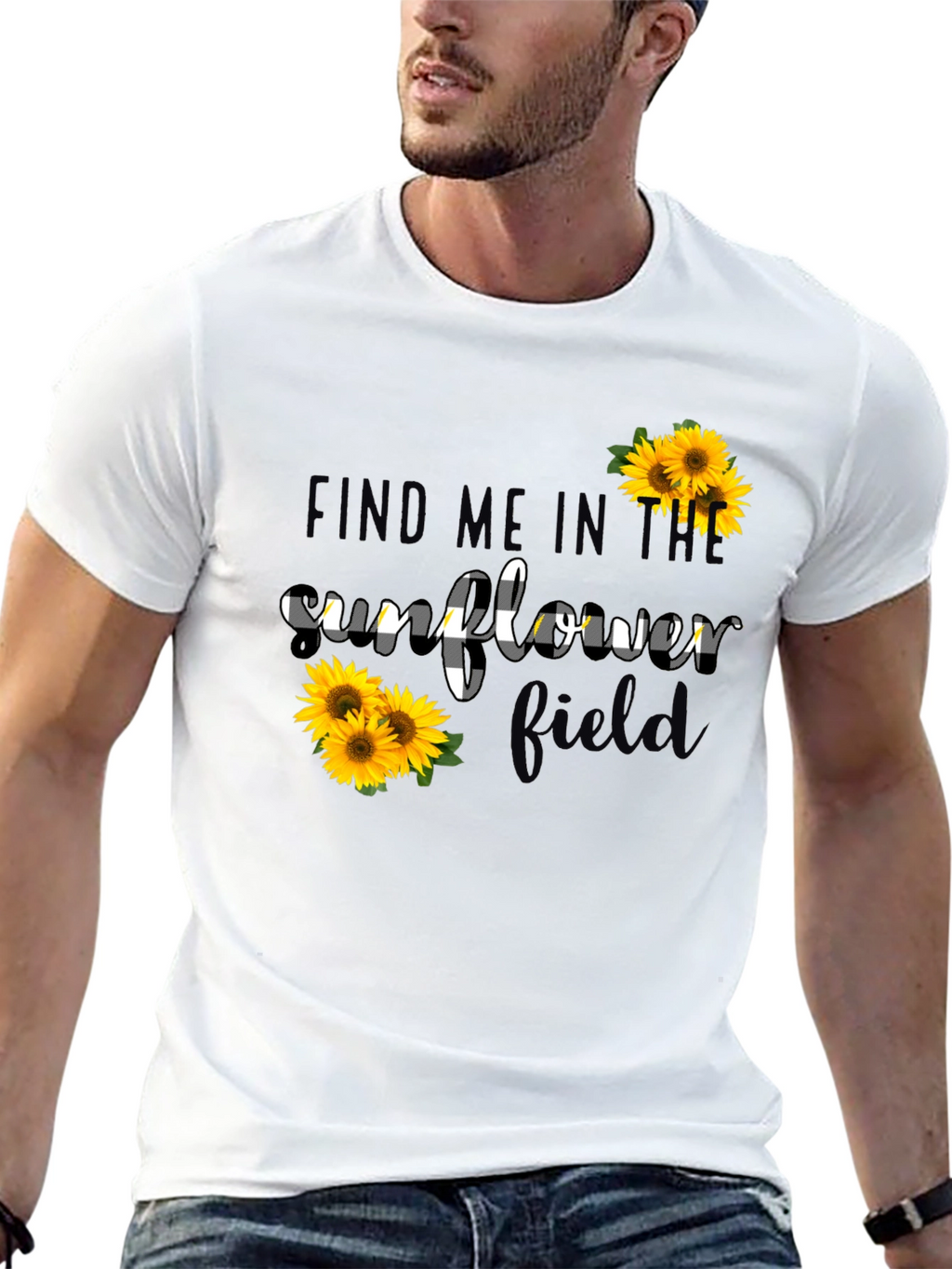 Sunflower Field Graphic Tee