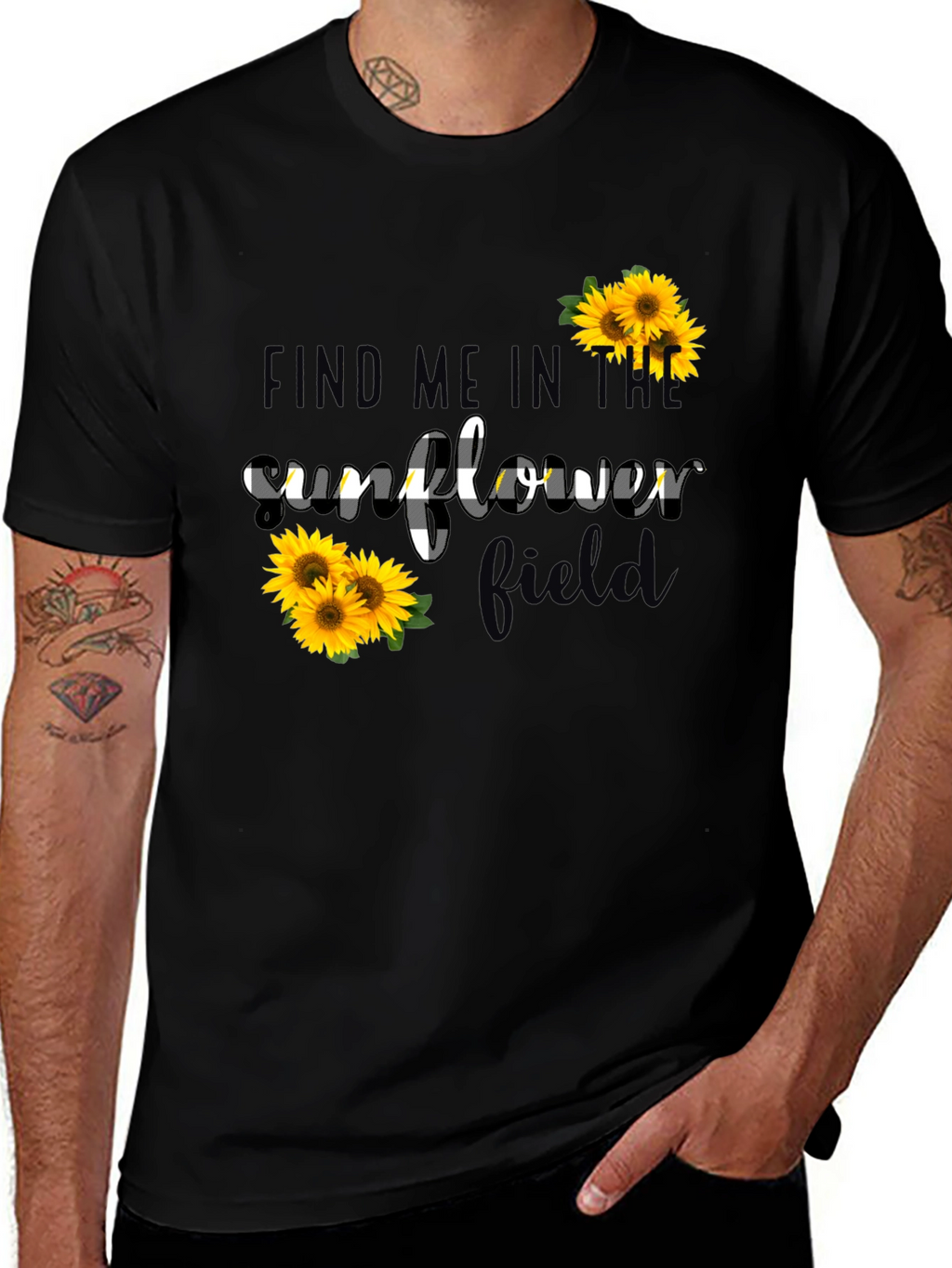 Sunflower Field Graphic Tee