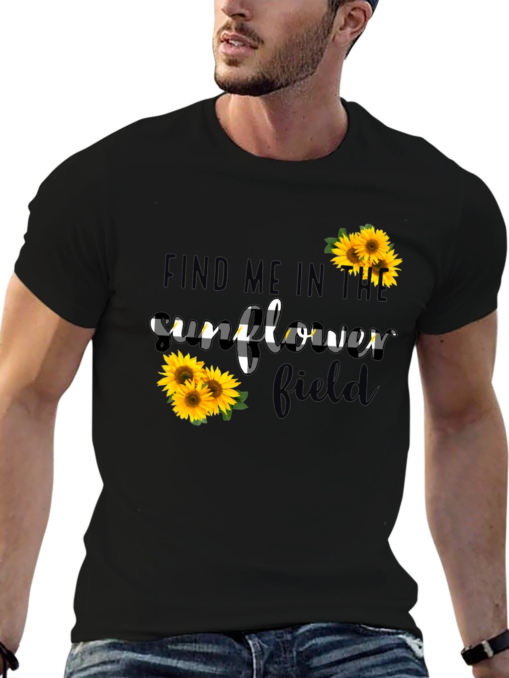 Sunflower Field Graphic Tee
