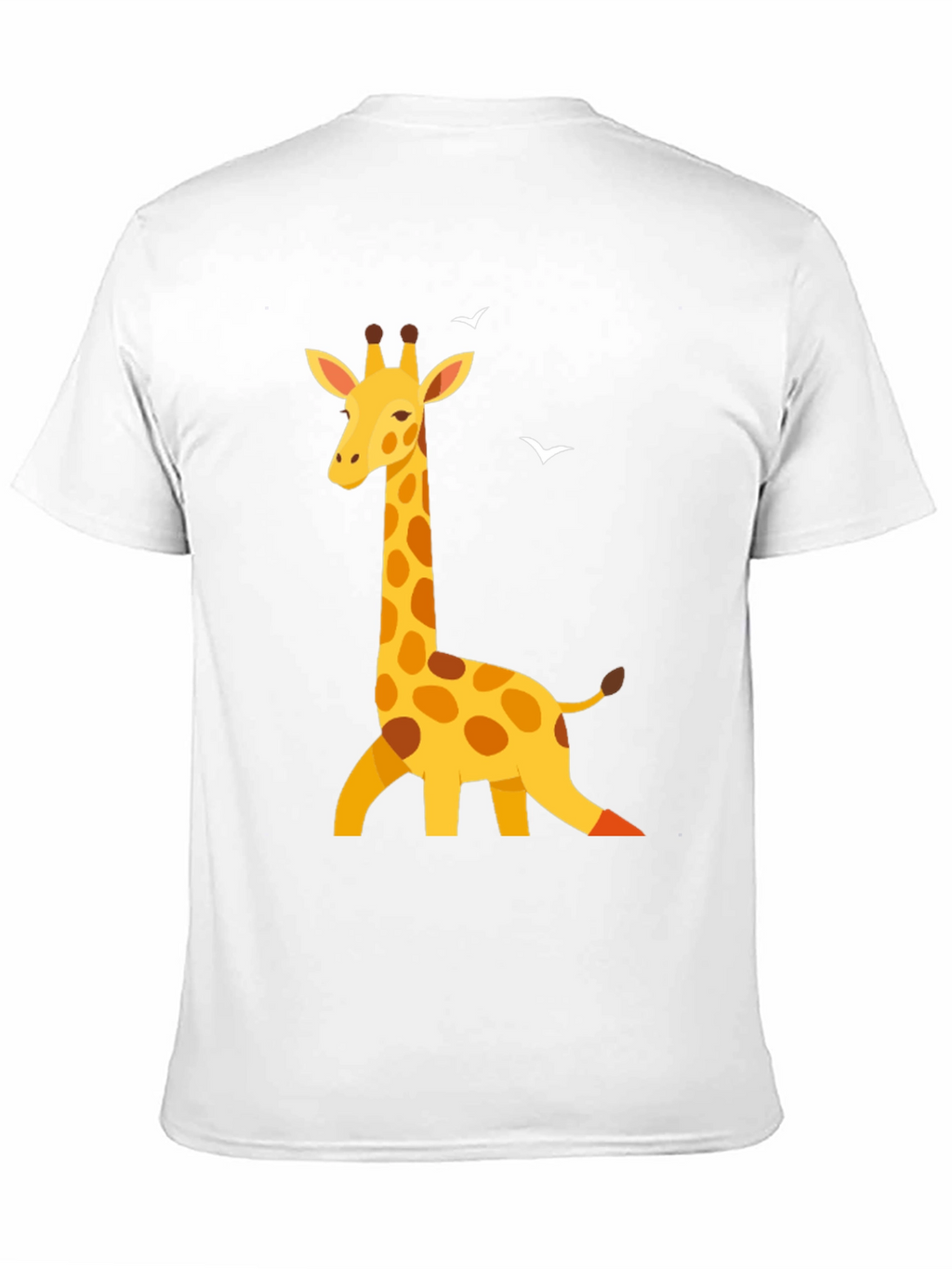 Giraffe Graphic Print Black T-Shirt