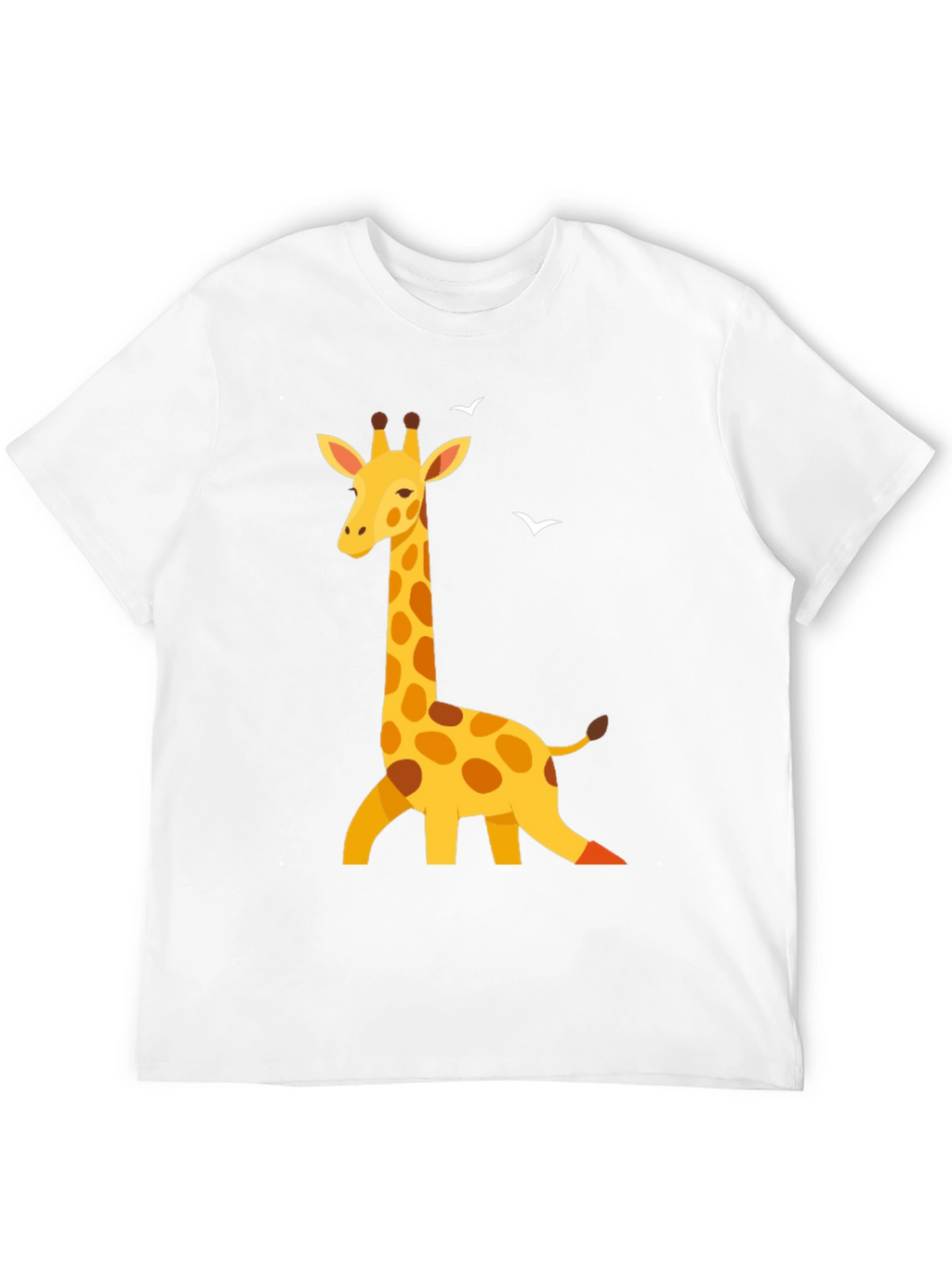Giraffe Graphic Print Black T-Shirt