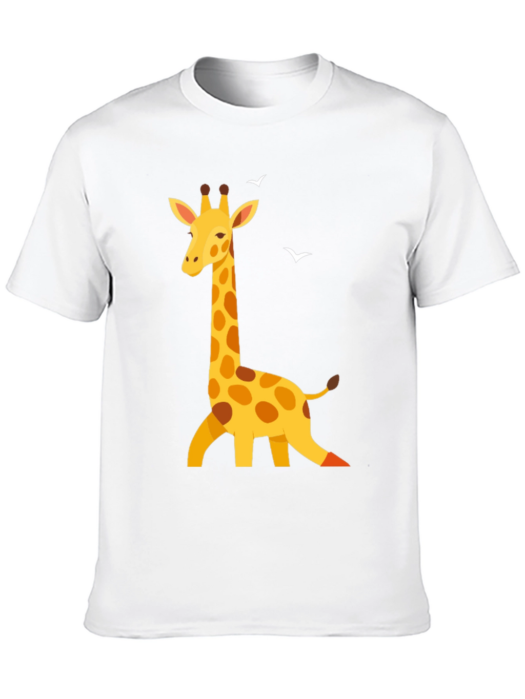Giraffe Graphic Print Black T-Shirt