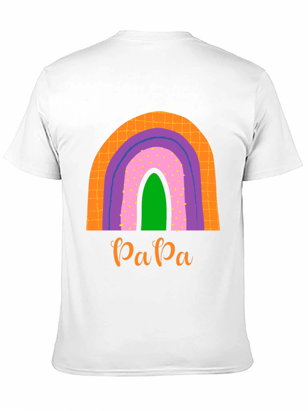 Retro Papa Rainbow Graphic Tee - Dads Pride