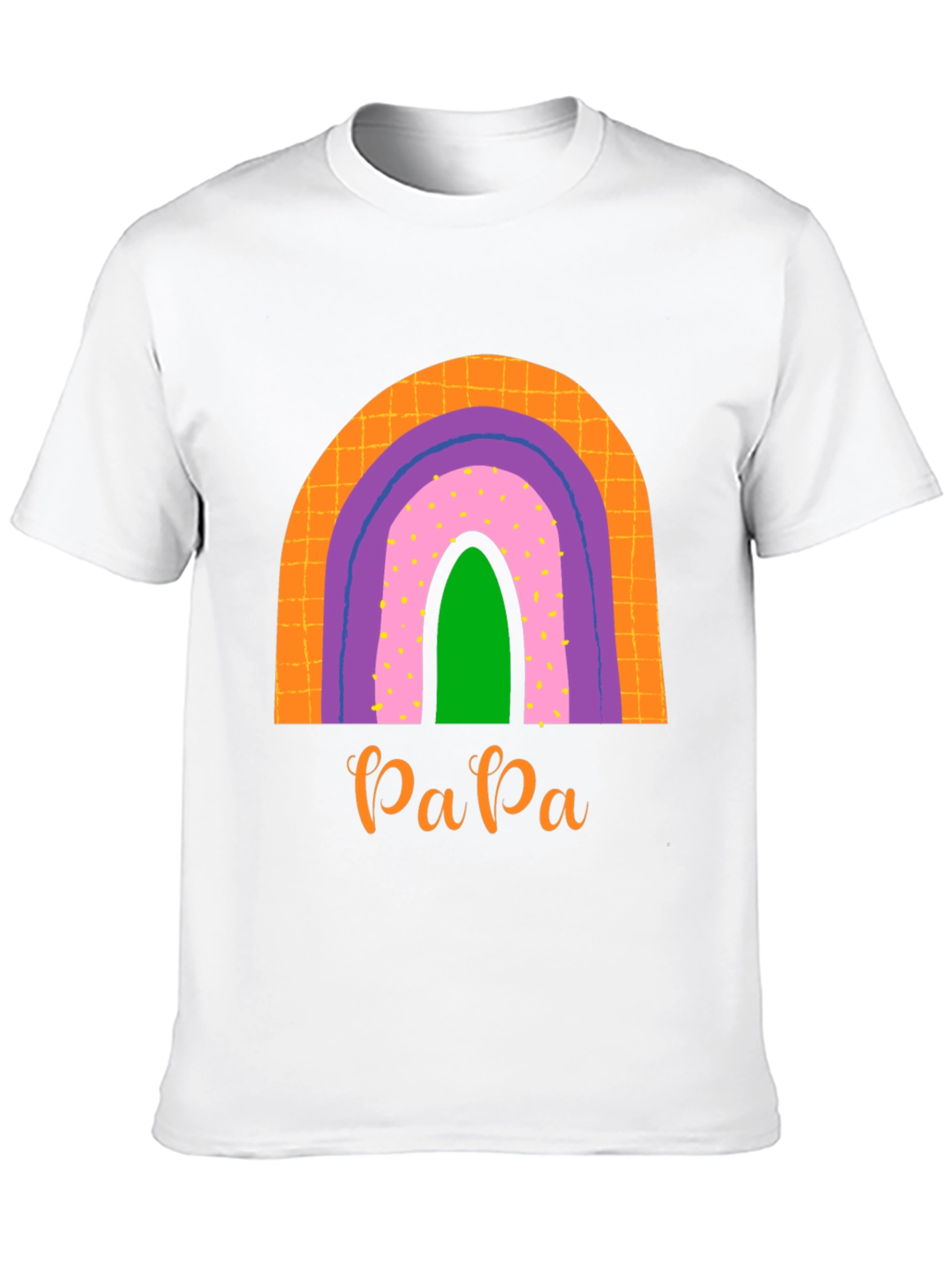 Retro Papa Rainbow Graphic Tee - Dads Pride