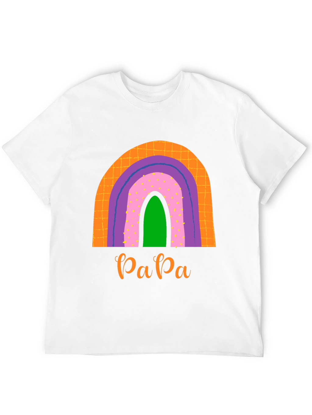 Retro Papa Rainbow Graphic Tee - Dads Pride