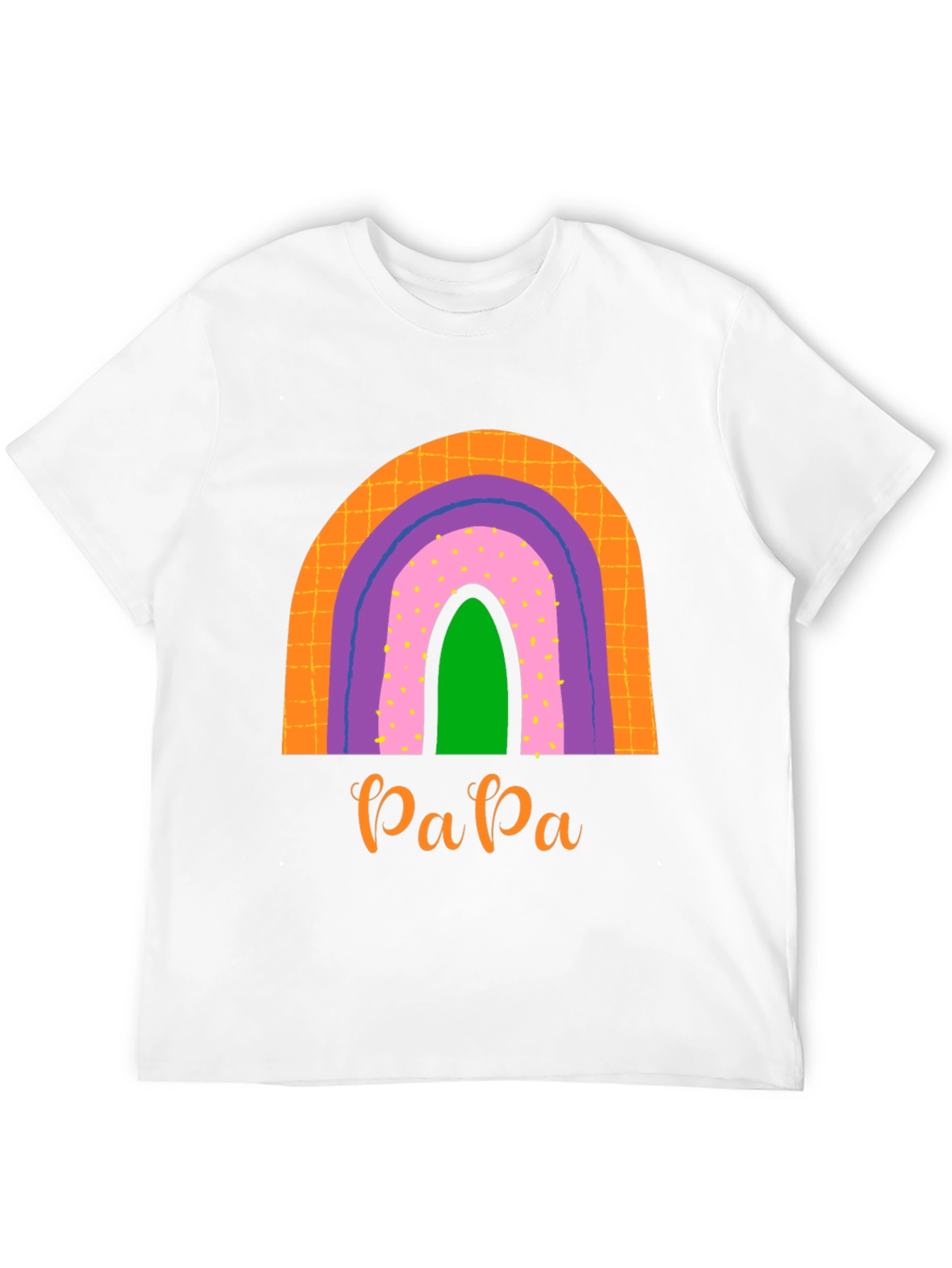 Retro Papa Rainbow Graphic Tee - Dads Pride