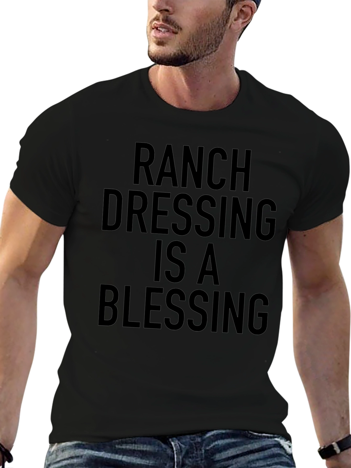 Ranch Dressing Blessing Black T-Shirt