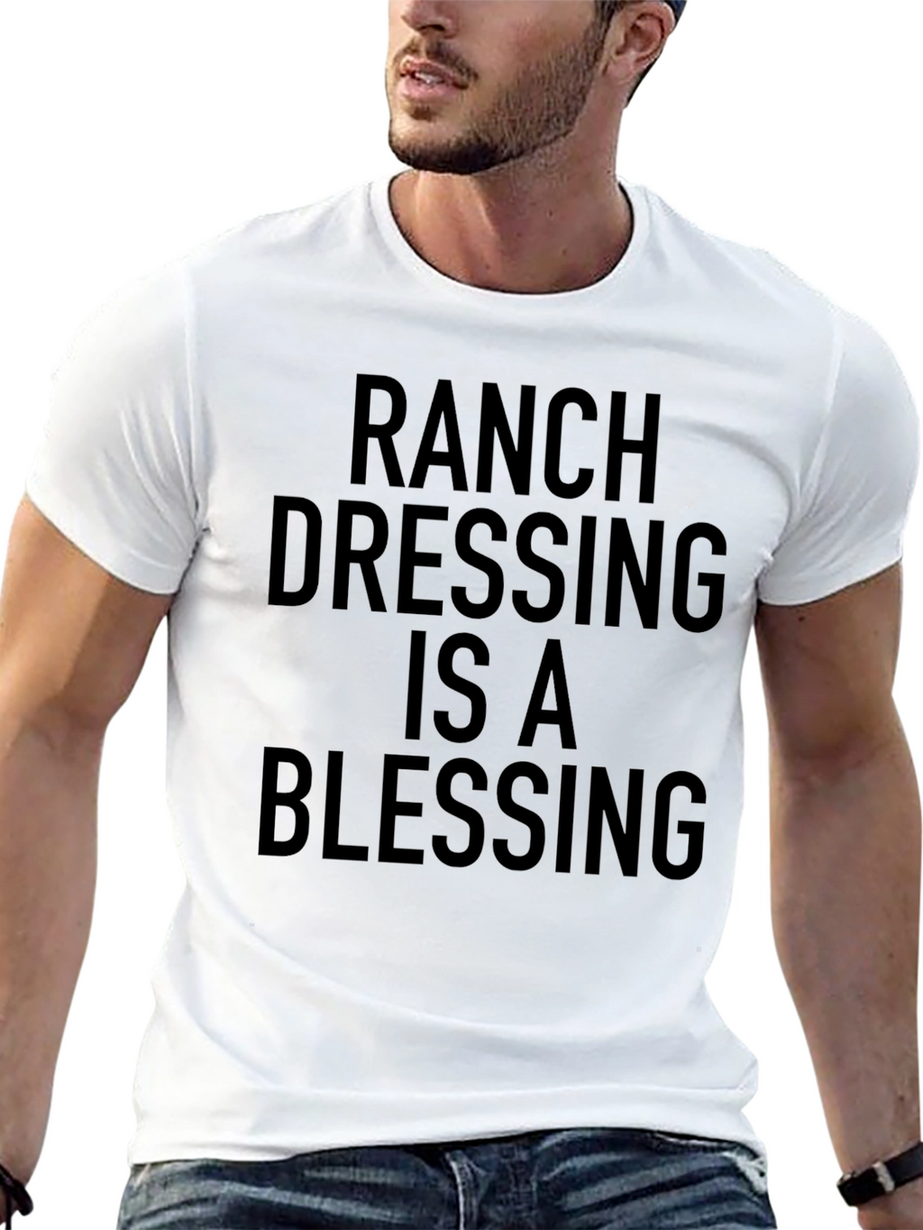Ranch Dressing Blessing Black T-Shirt