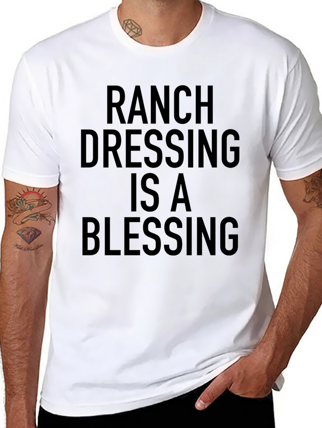 Ranch Dressing Blessing Black T-Shirt