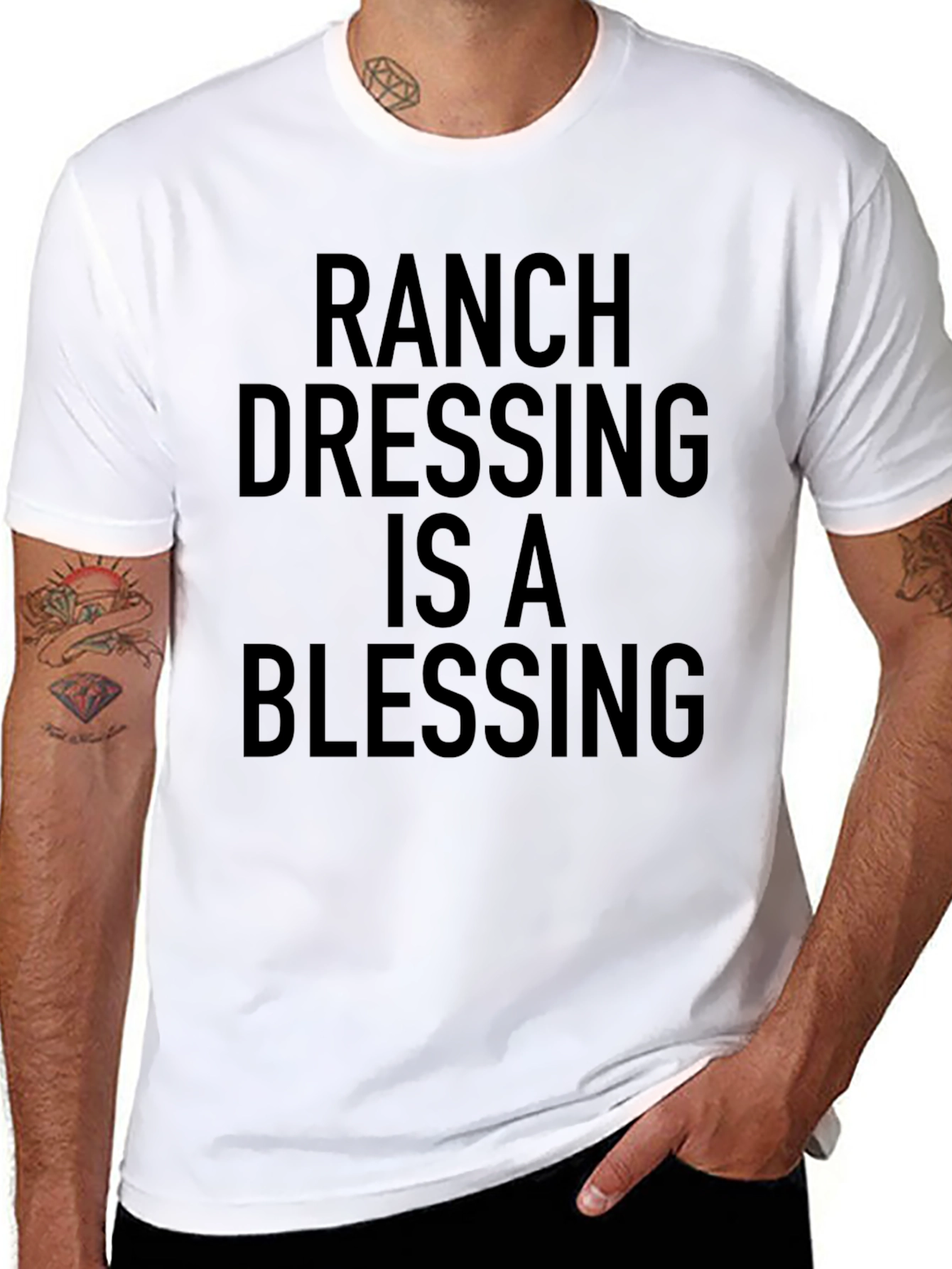 Ranch Dressing Blessing Black T-Shirt