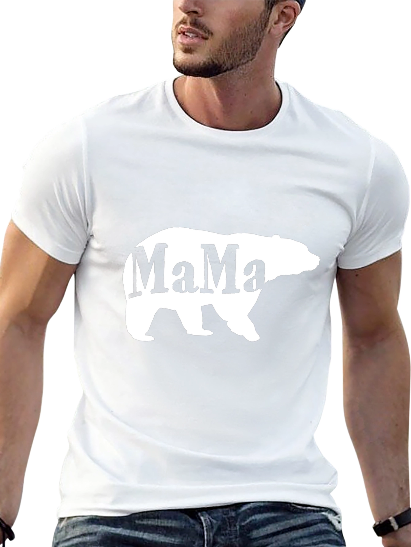 Mama Bear Graphic Tee - Soft Cotton Comfort