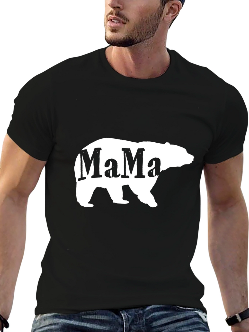 Mama Bear Graphic Tee - Soft Cotton Comfort
