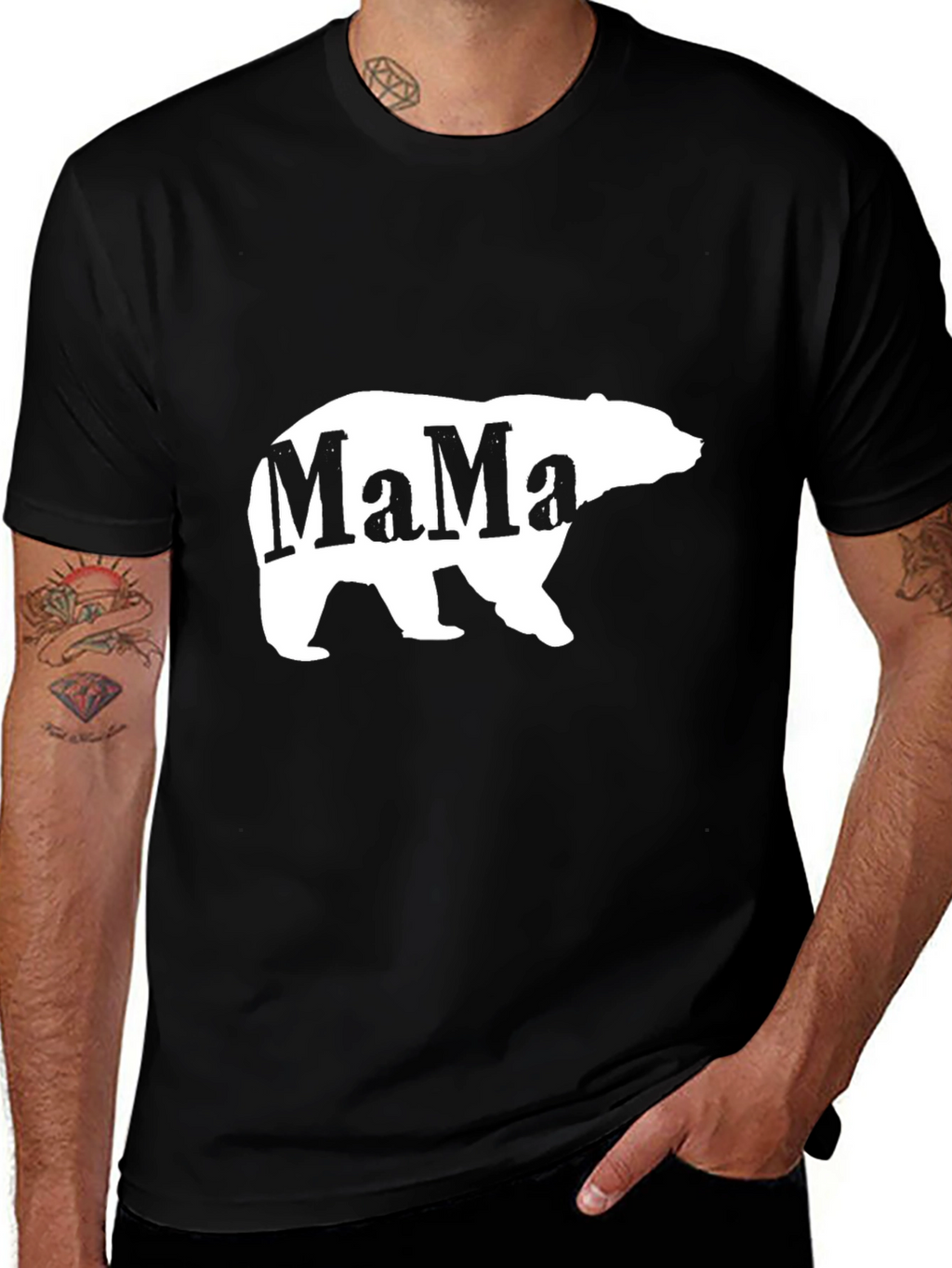 Mama Bear Graphic Tee - Soft Cotton Comfort