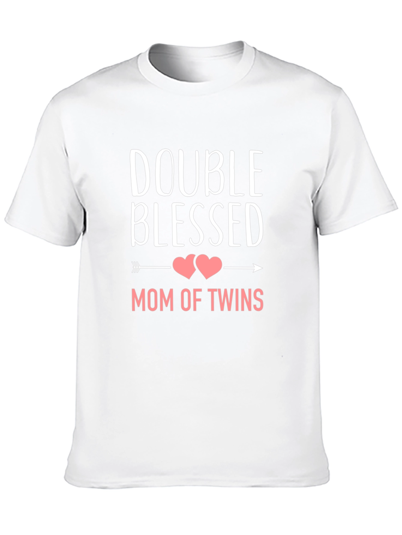 Double Blessed Mom of Twins Black T-Shirt