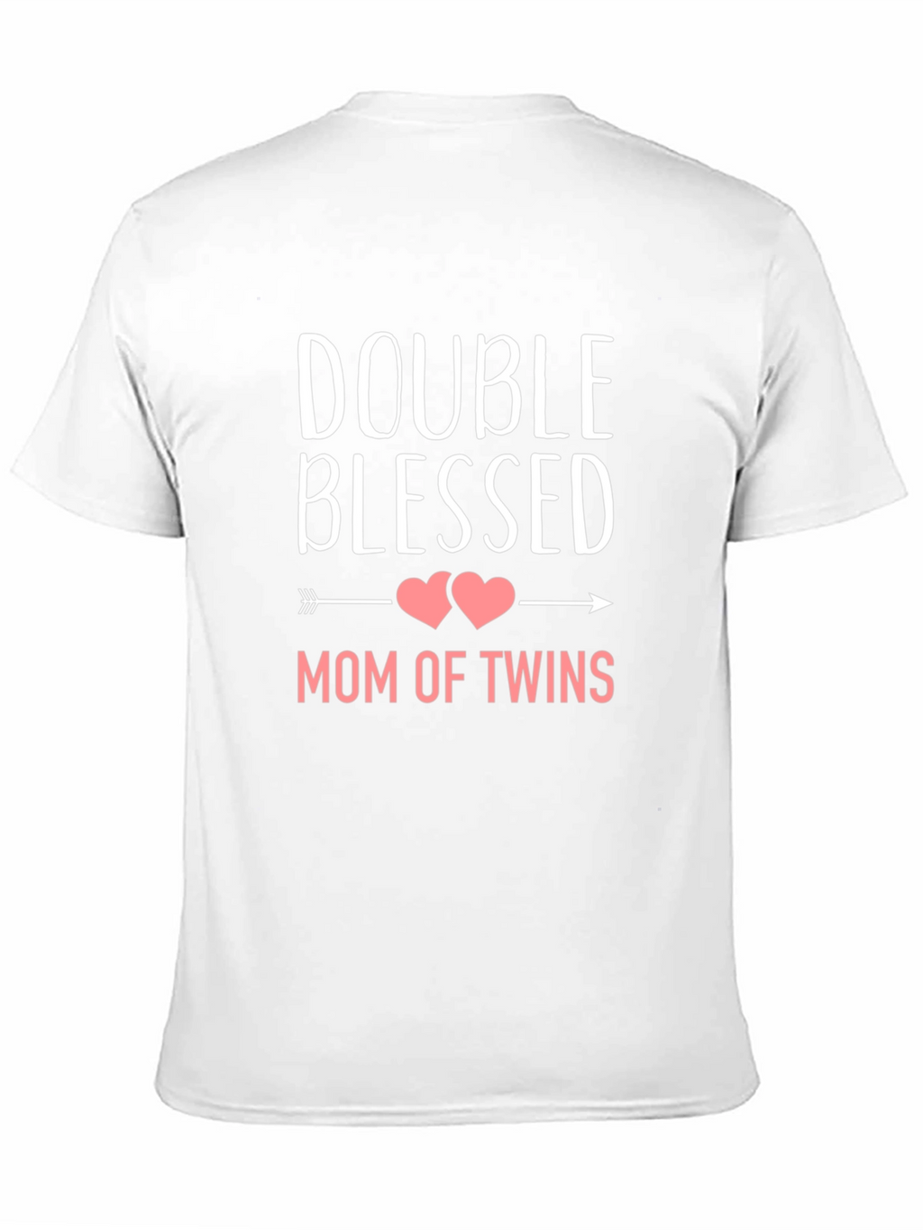 Double Blessed Mom of Twins Black T-Shirt