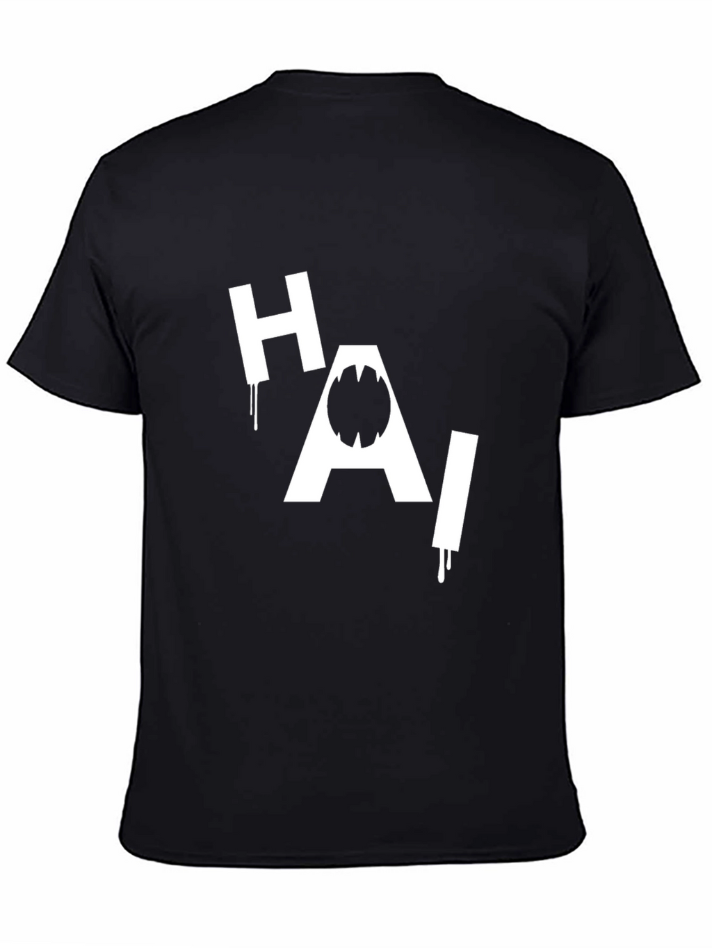 HAI Shark Graphic Black T-Shirt