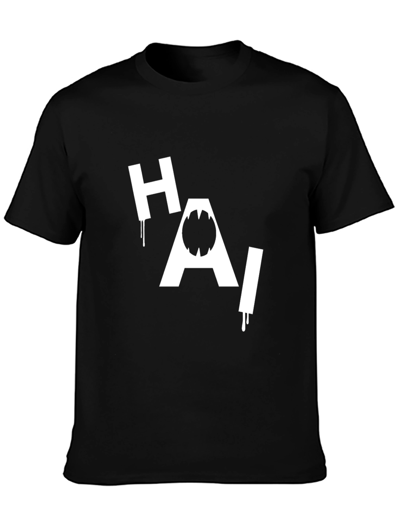 HAI Shark Graphic Black T-Shirt