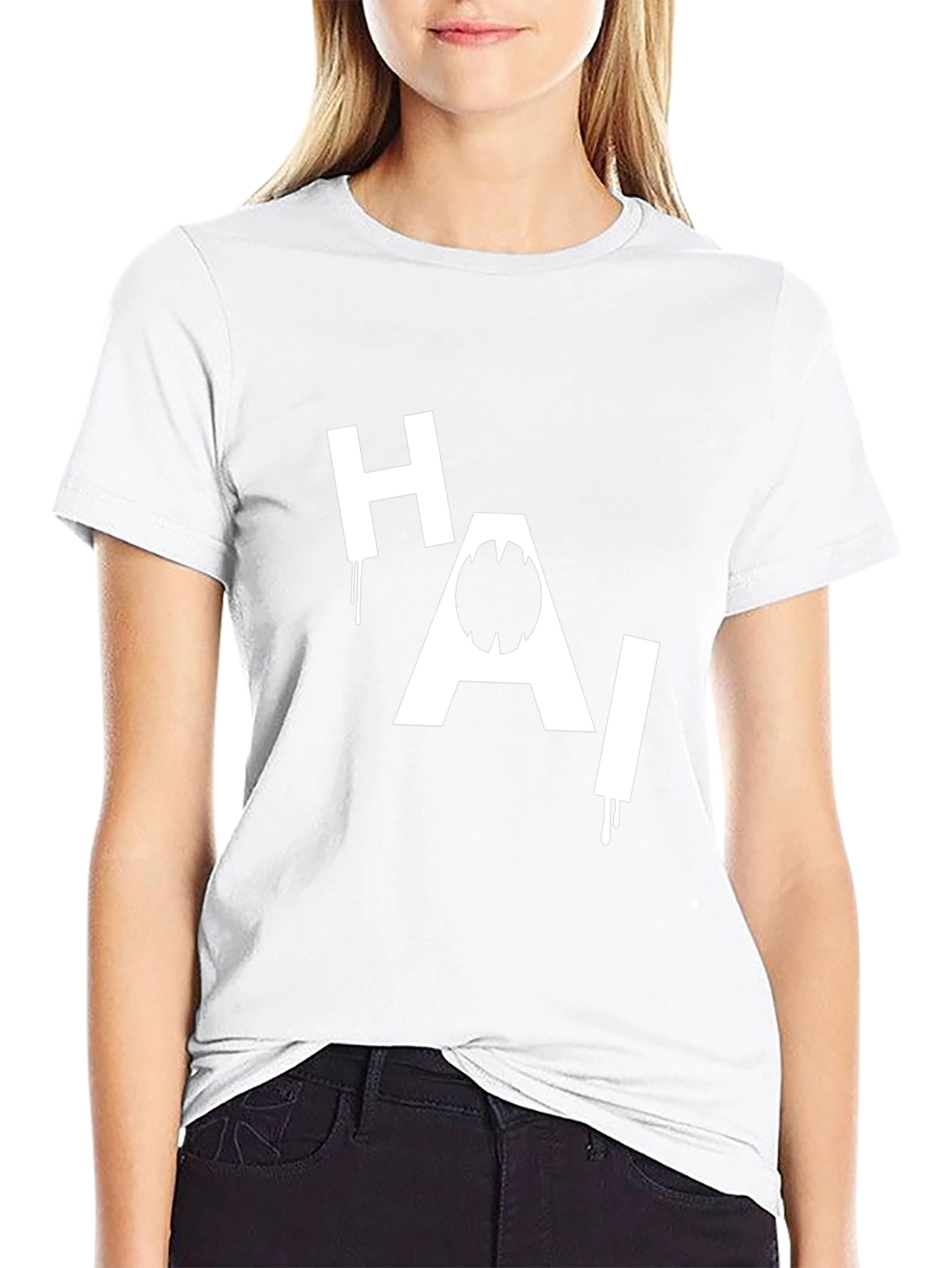 HAI Shark Graphic Black T-Shirt