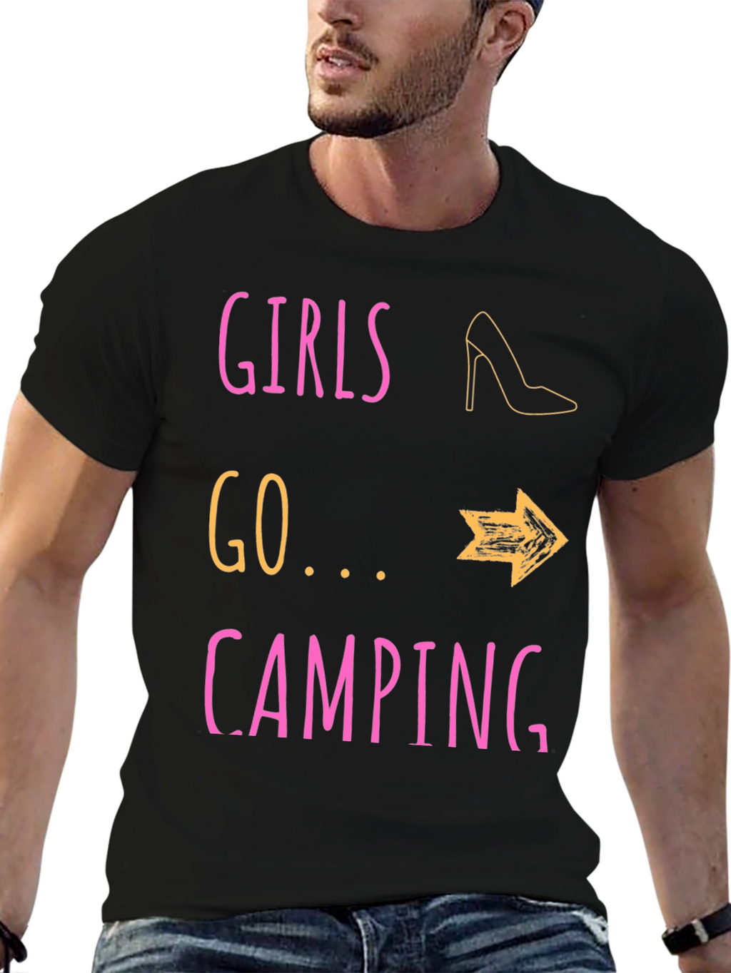 Girls Go Camping T-Shirt - Fun Outdoor Apparel