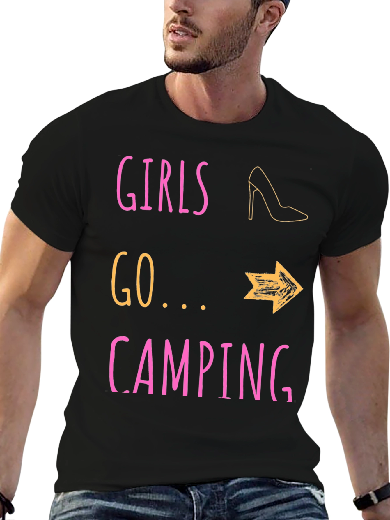 Girls Go Camping T-Shirt - Fun Outdoor Apparel