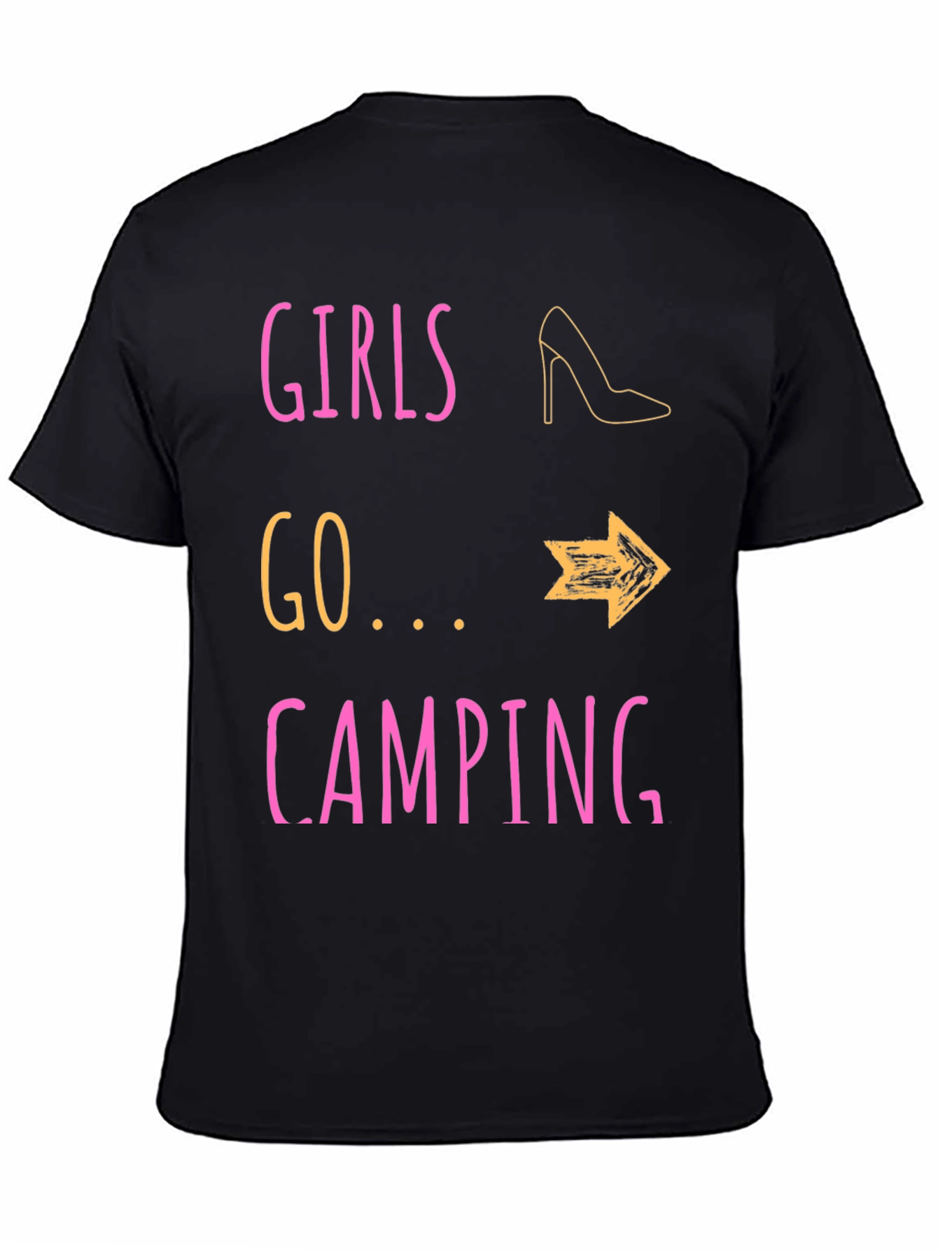 Girls Go Camping T-Shirt - Fun Outdoor Apparel
