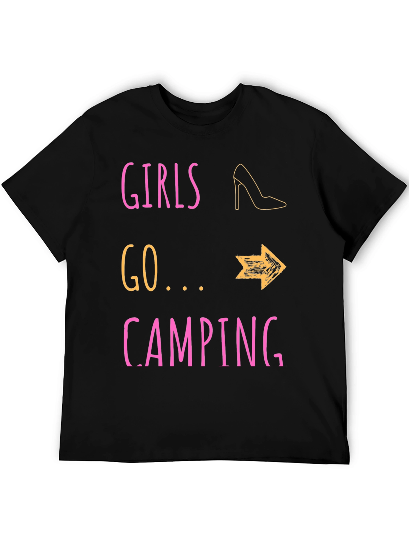 Girls Go Camping T-Shirt - Fun Outdoor Apparel