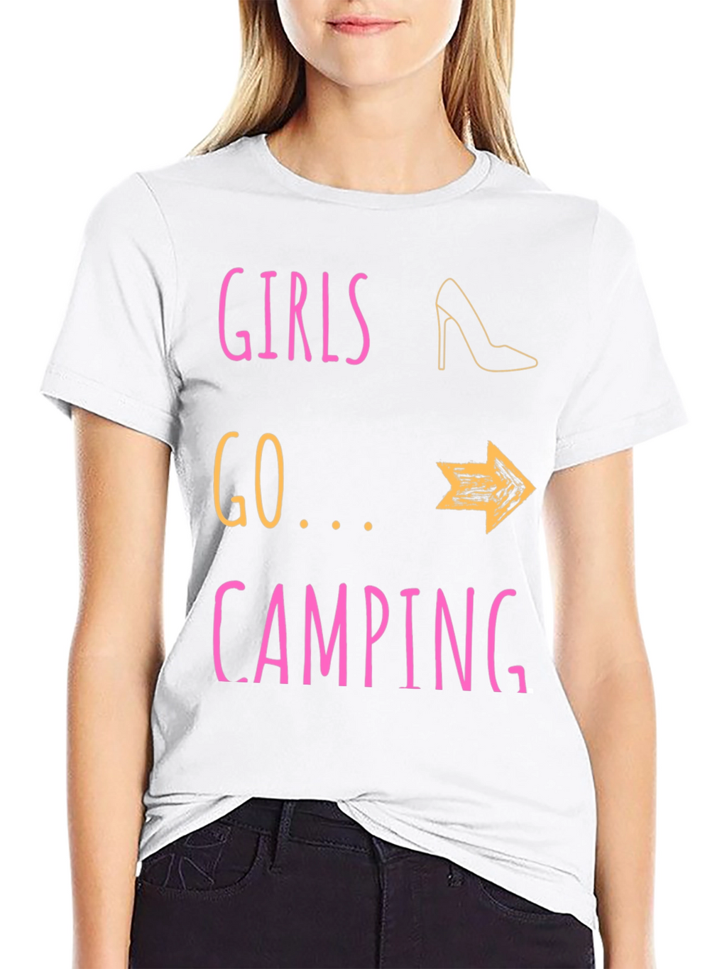 Girls Go Camping T-Shirt - Fun Outdoor Apparel