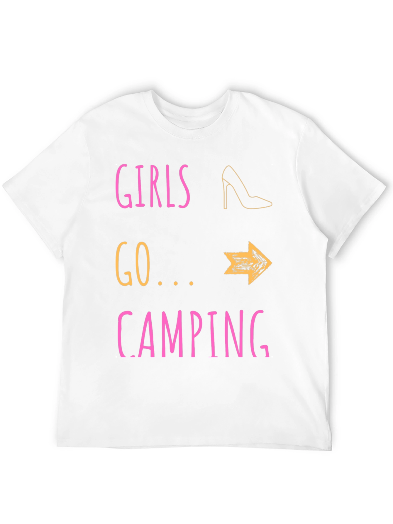 Girls Go Camping T-Shirt - Fun Outdoor Apparel
