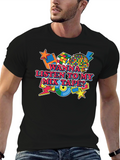 Retro 80s Mix Tape Graphic Tee - Black