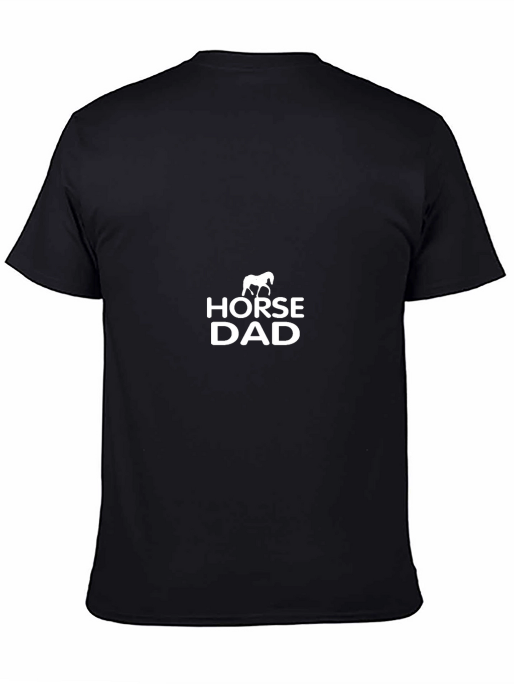 Horse Dad Black T-Shirt