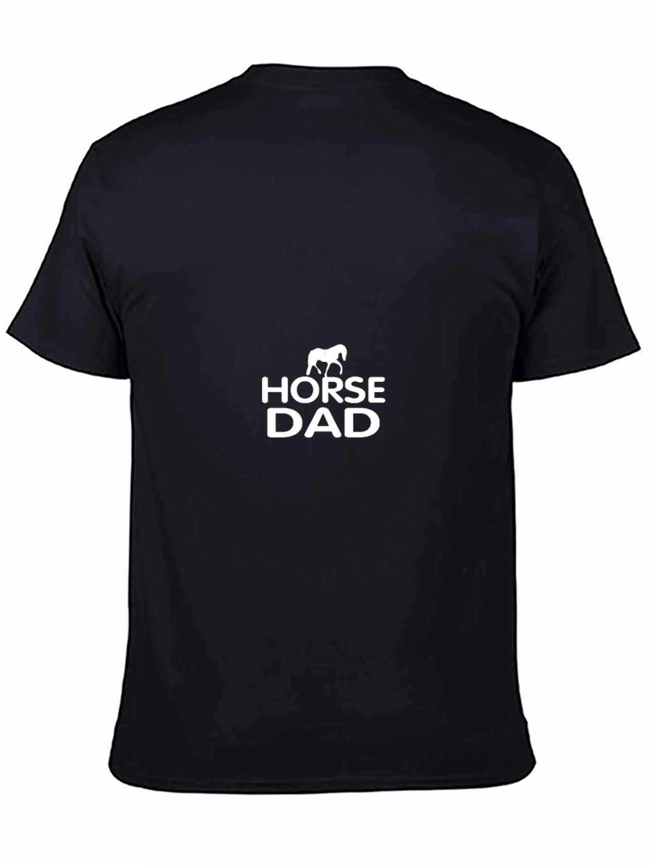 Horse Dad Black T-Shirt