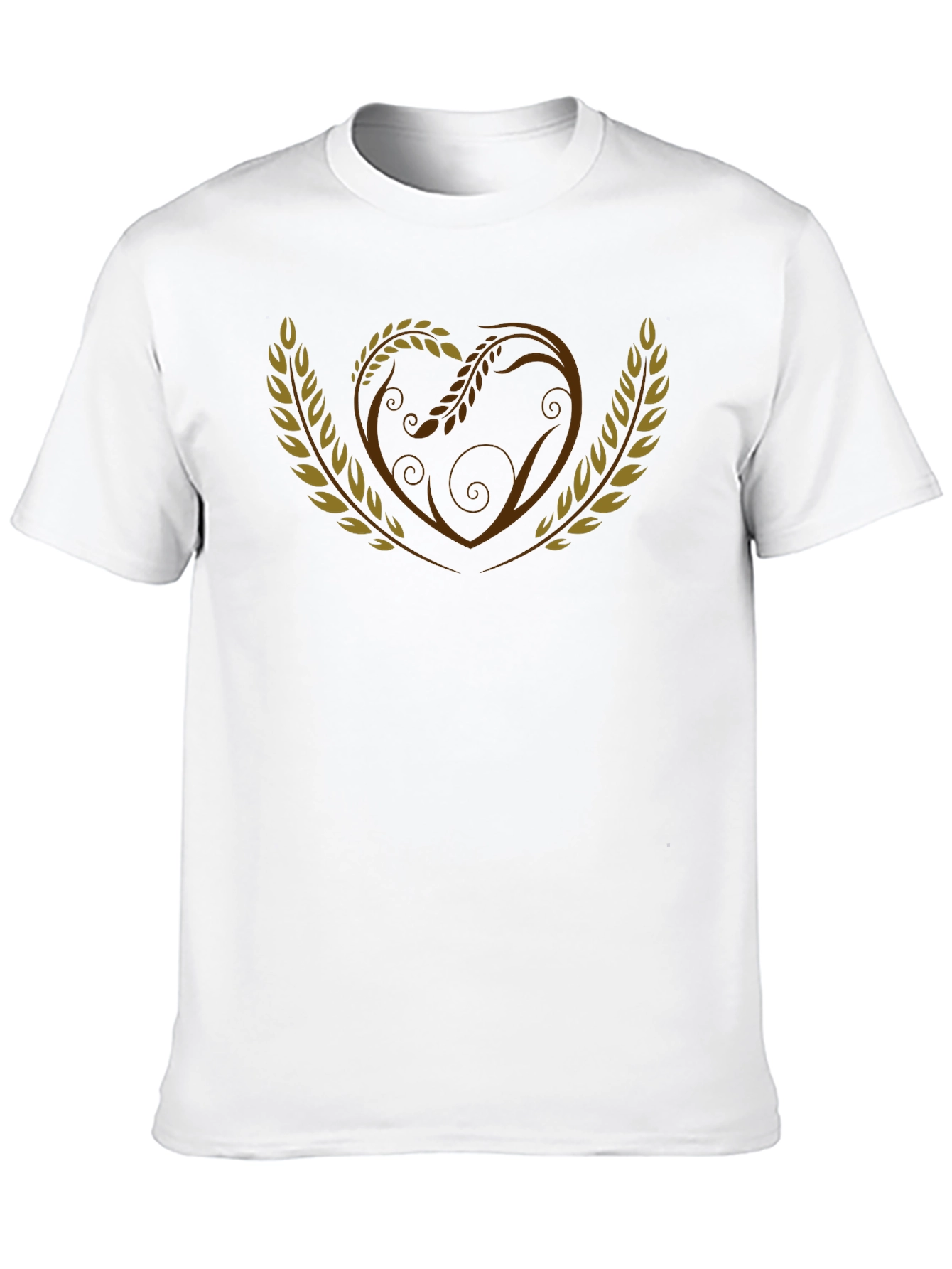 Wheat Heart Graphic Black T-Shirt