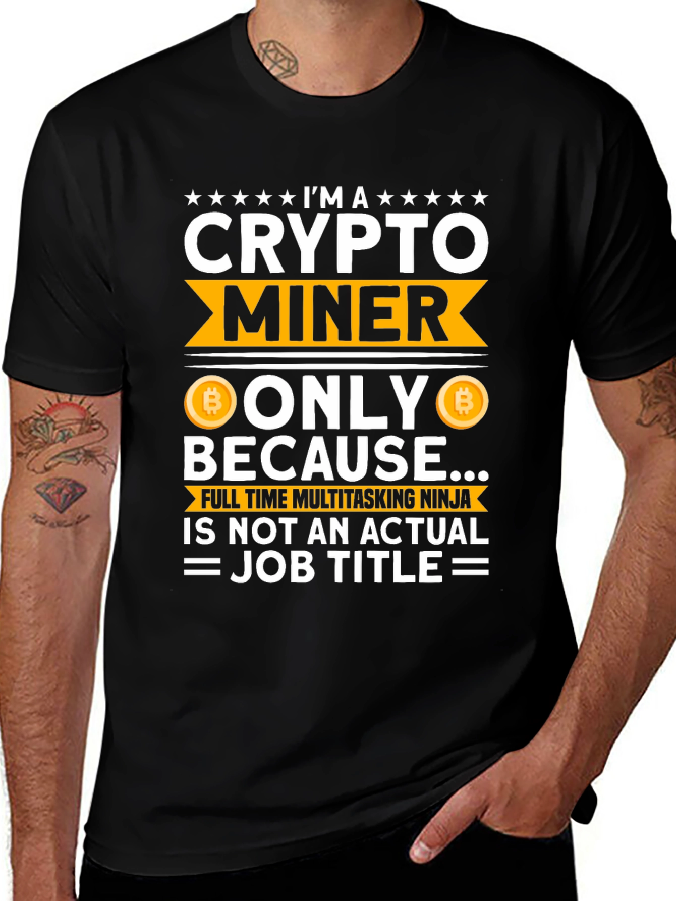 Crypto Miner Black Graphic Tee
