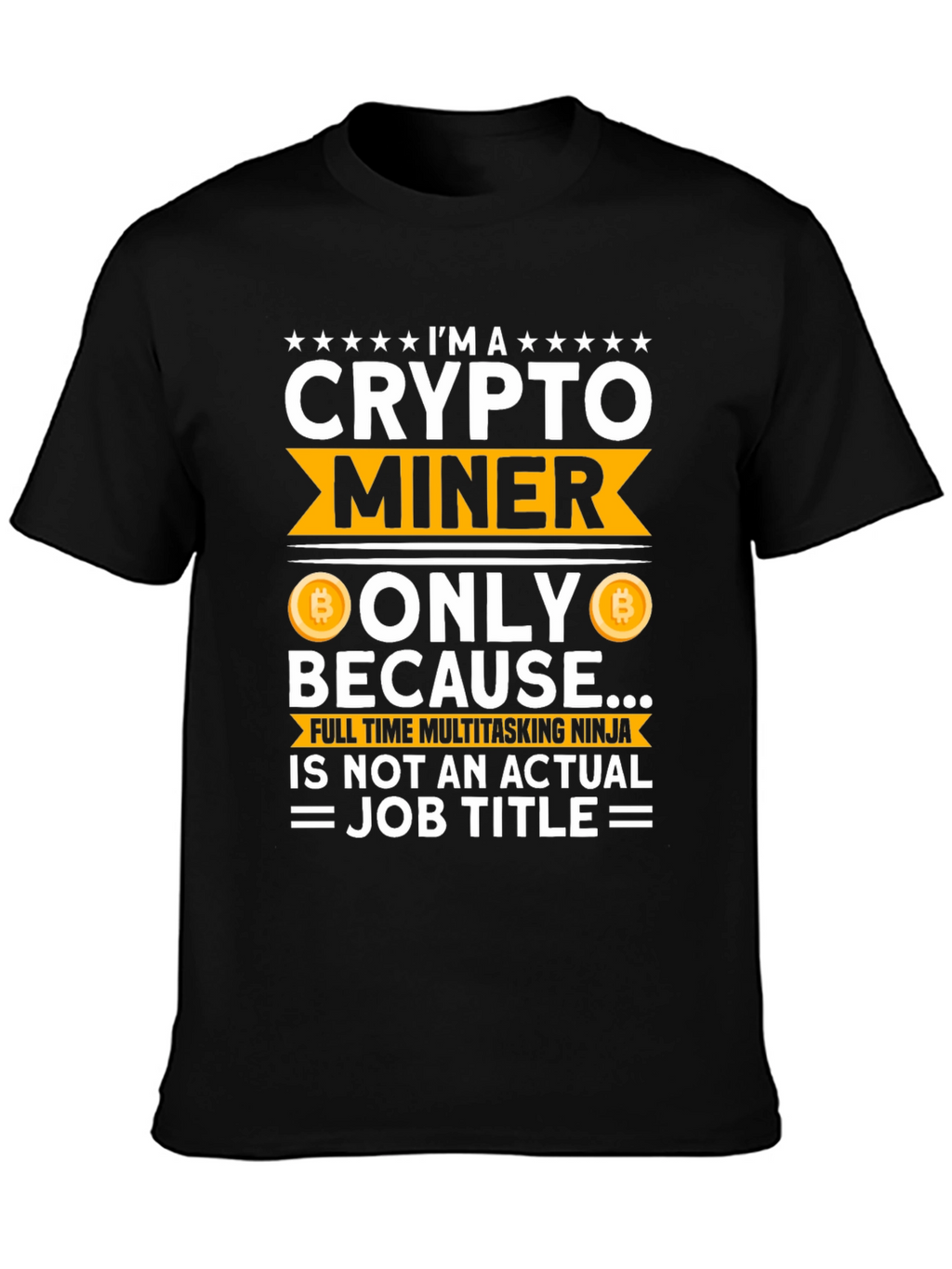 Crypto Miner Black Graphic Tee