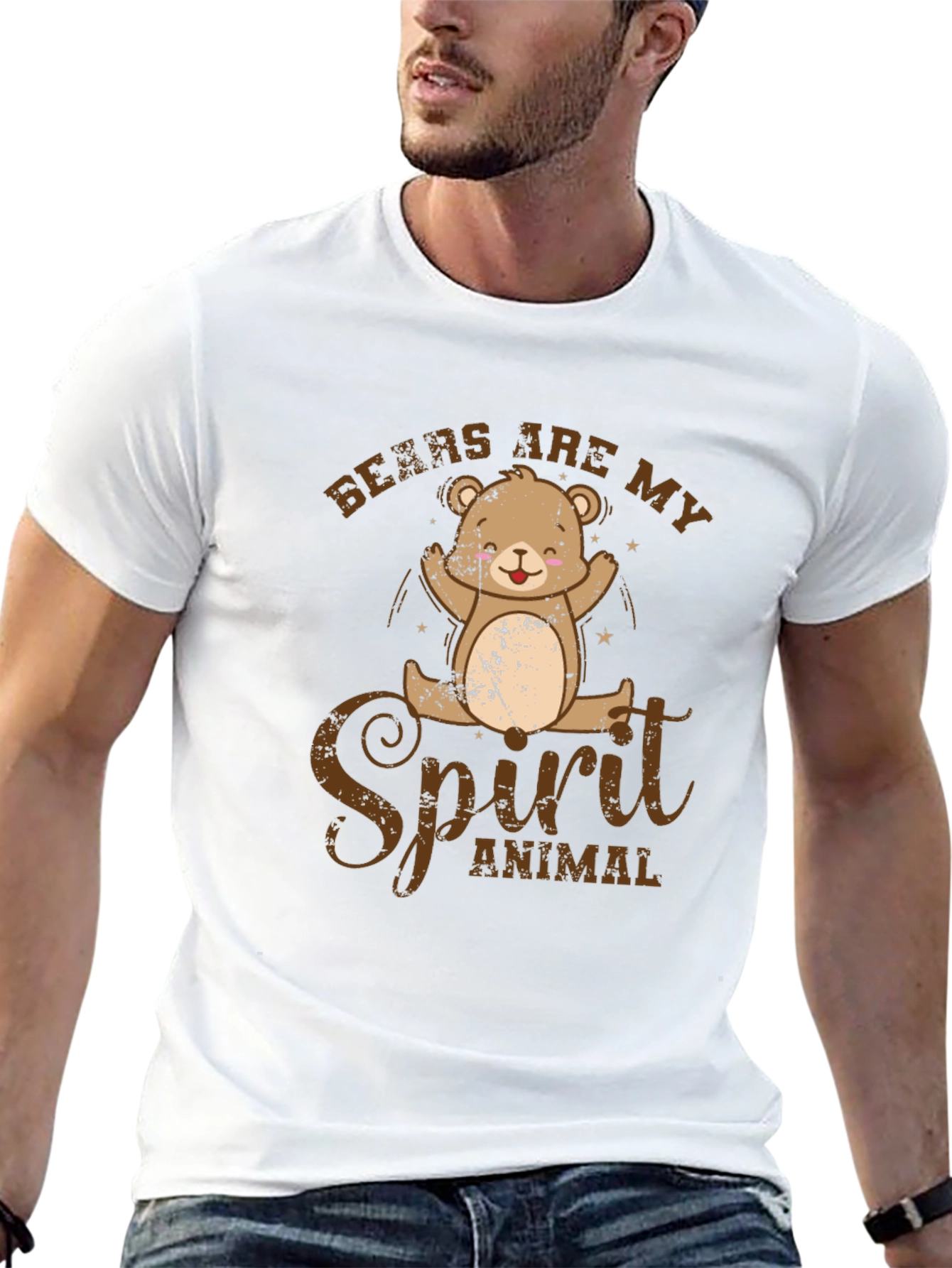 Bears Are My Spirit Animal Graphic T-Shirt