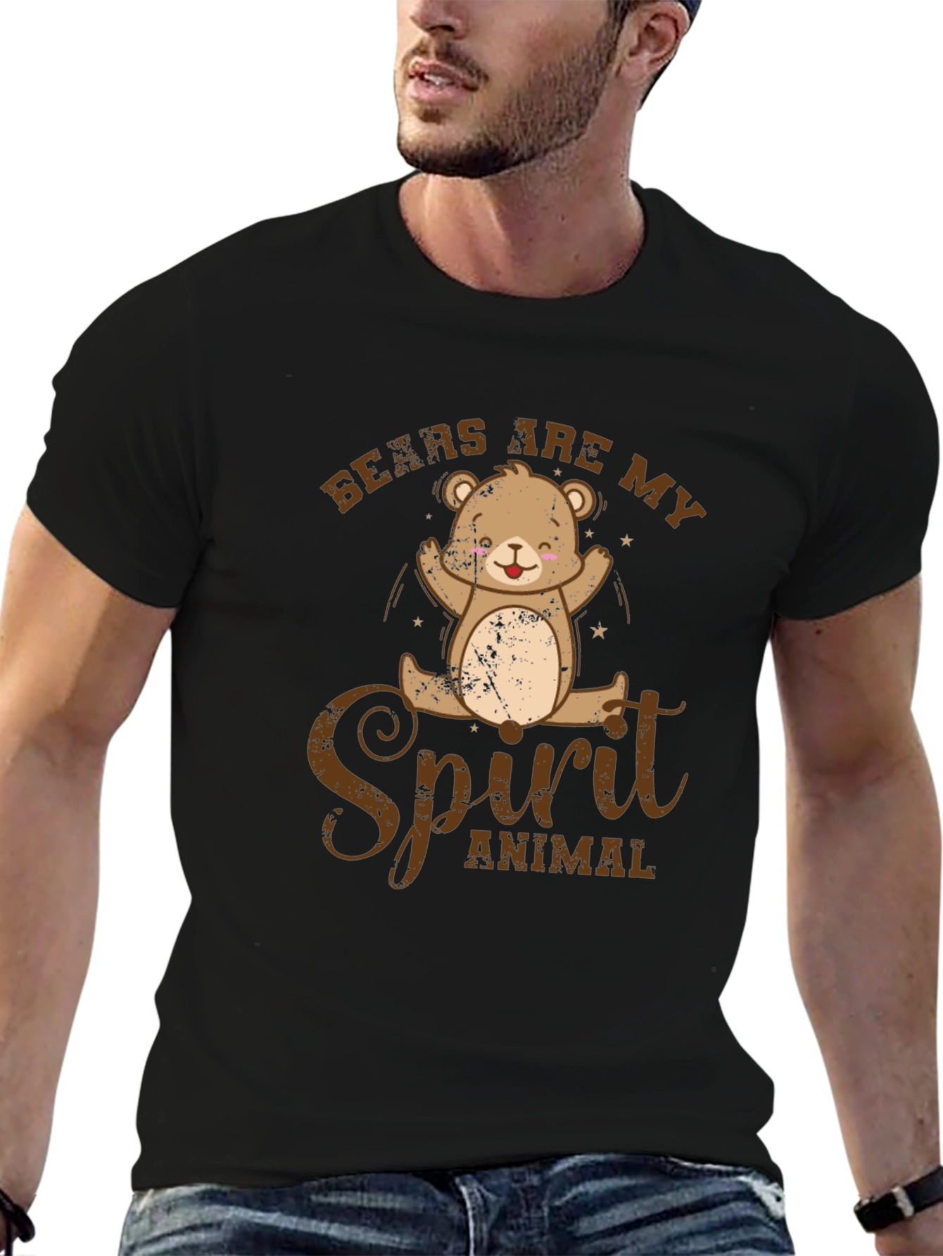 Bears Are My Spirit Animal Graphic T-Shirt
