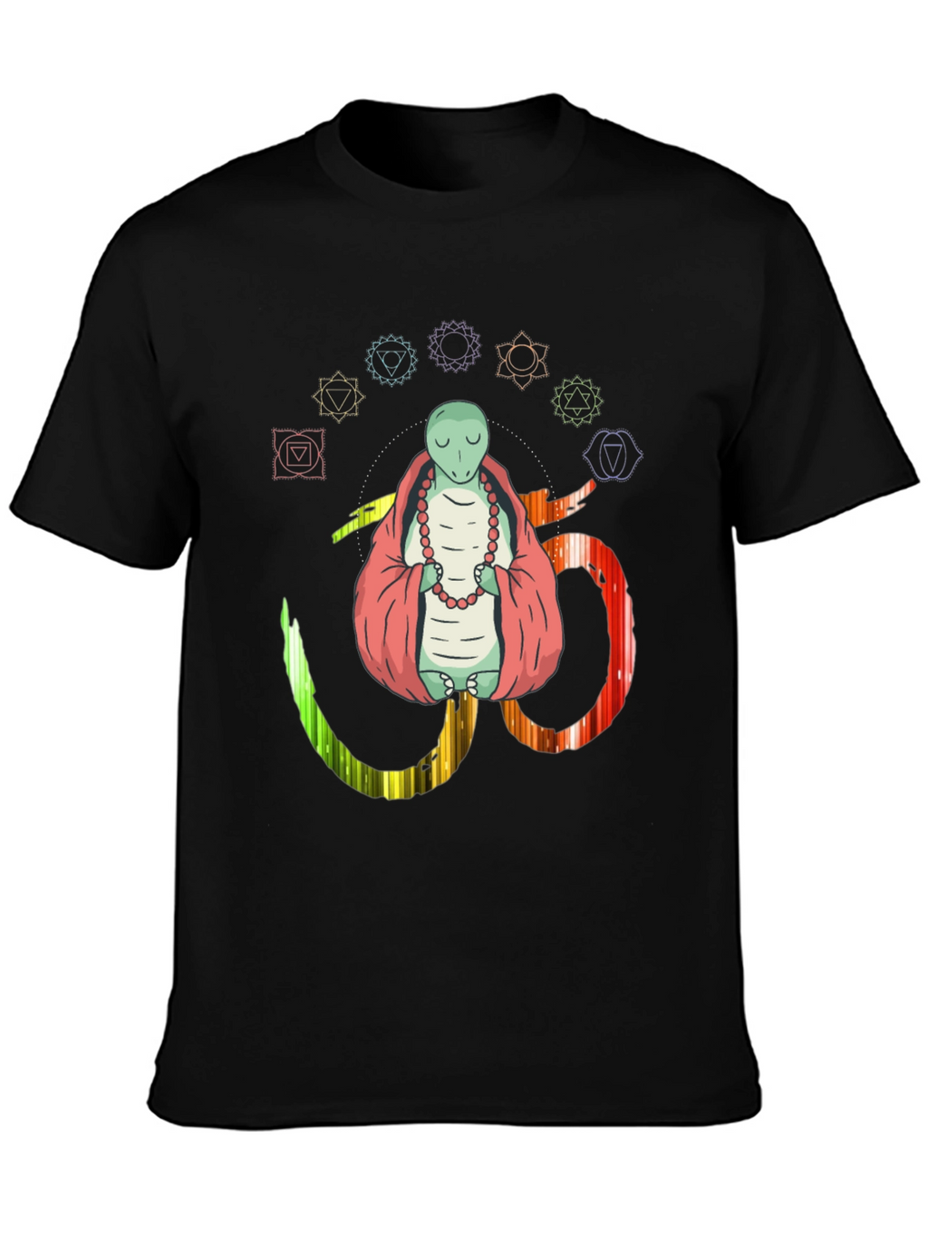 Meditating Lizard Om Yoga Chakra T-Shirt