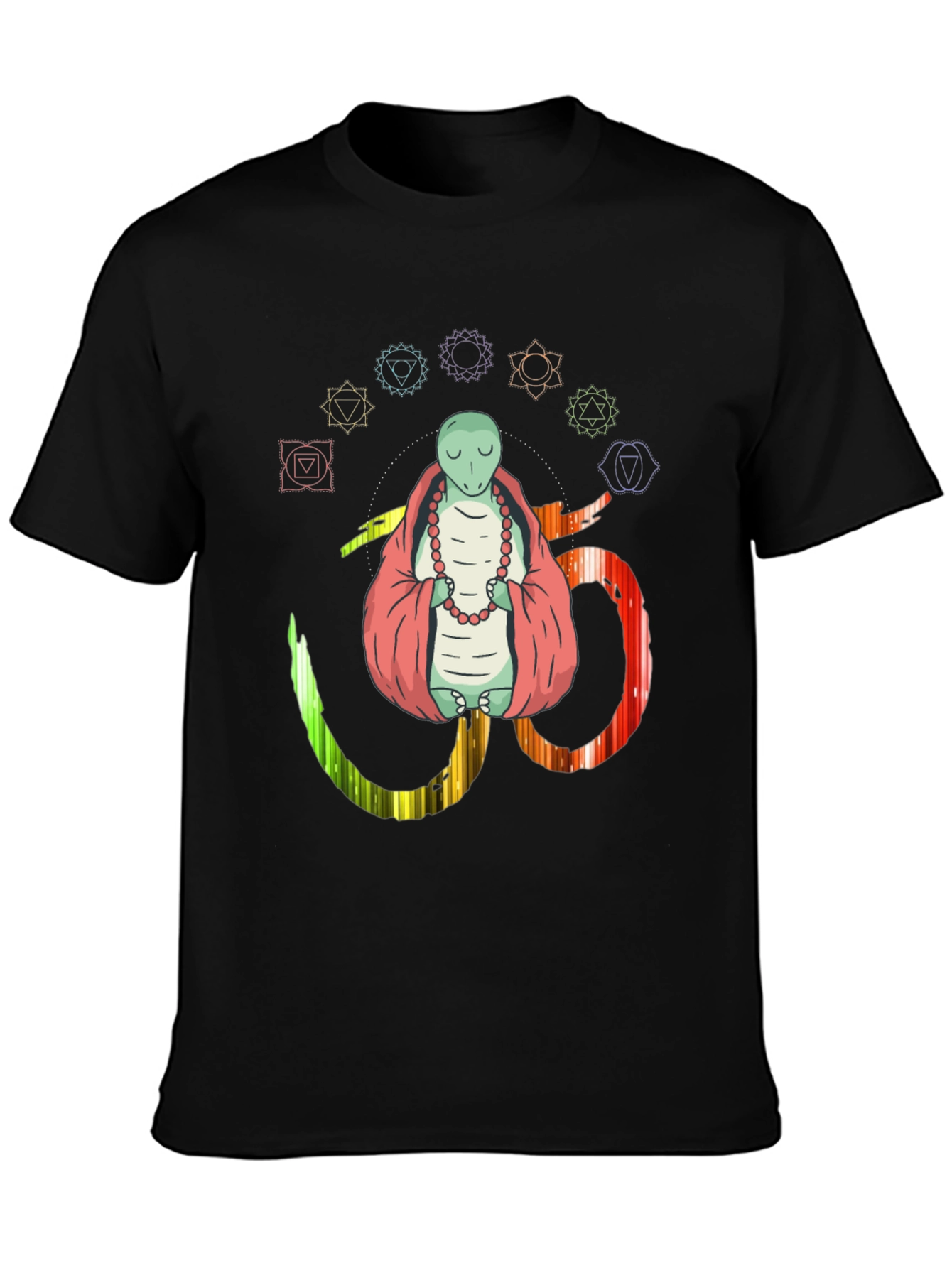 Meditating Lizard Om Yoga Chakra T-Shirt