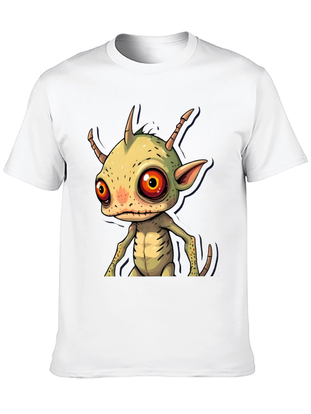 Cartoon Alien Graphic T-Shirt