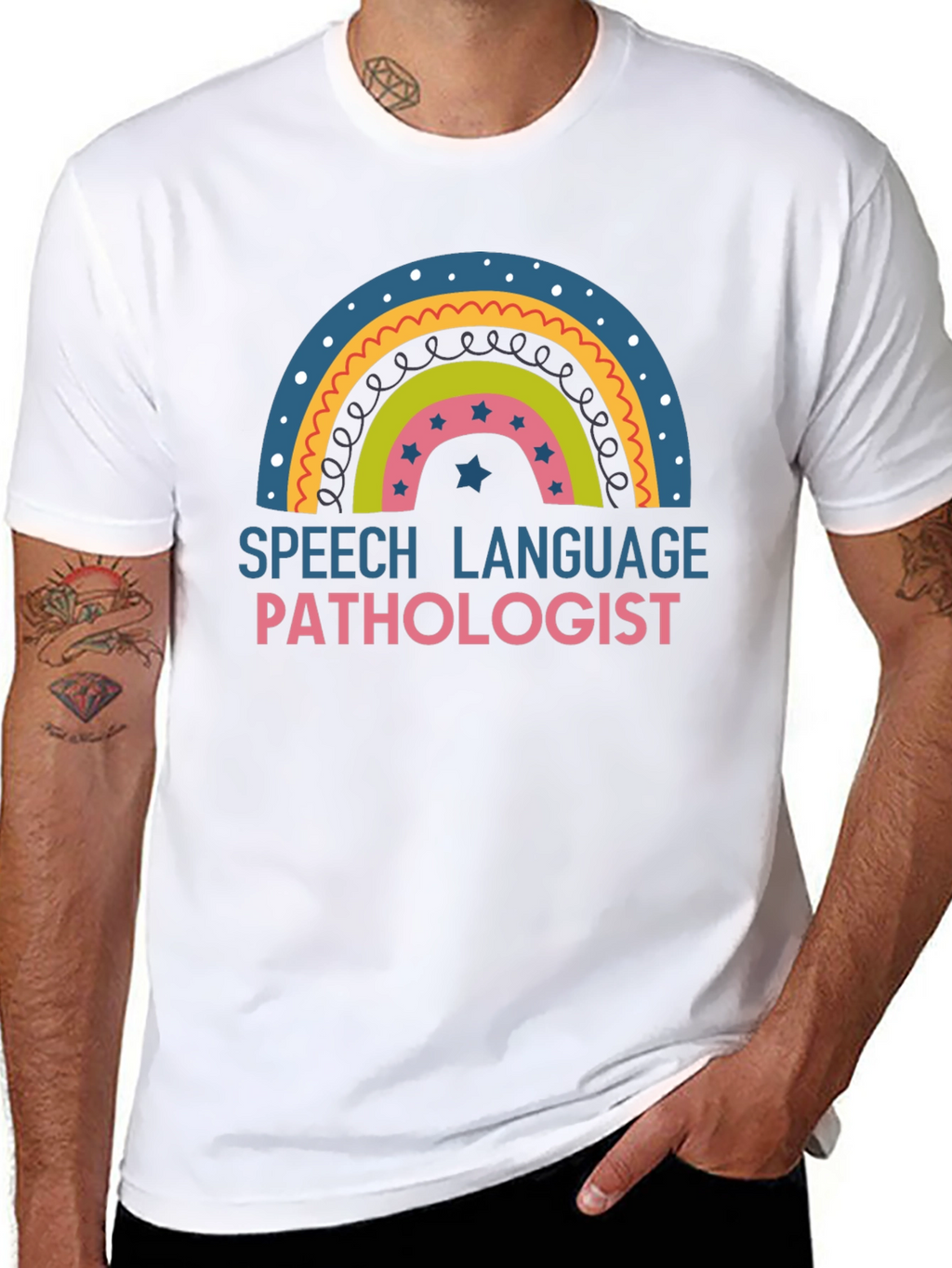 Speech Language Pathologist Rainbow T-Shirt