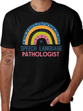 Speech Language Pathologist Rainbow T-Shirt