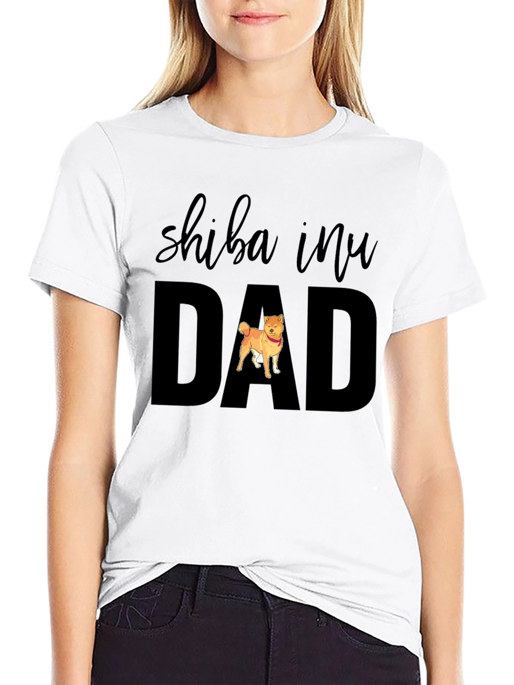 Shiba Inu Dad T-Shirt - Black Dog Lover Tee
